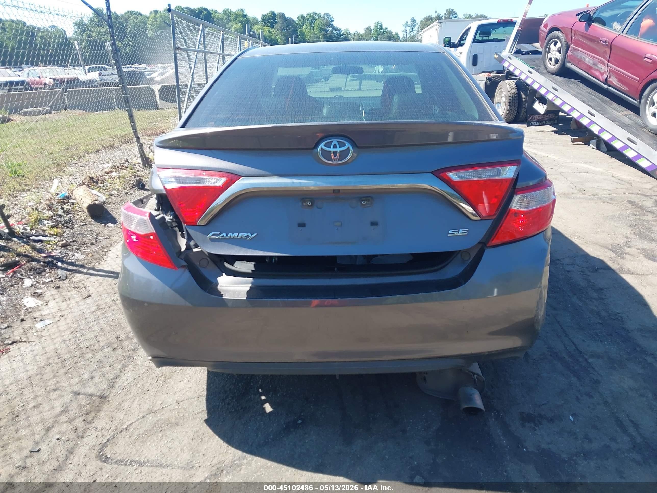 2017 Toyota Camry Se Gray vin: 4T1BF1FKXHU324305