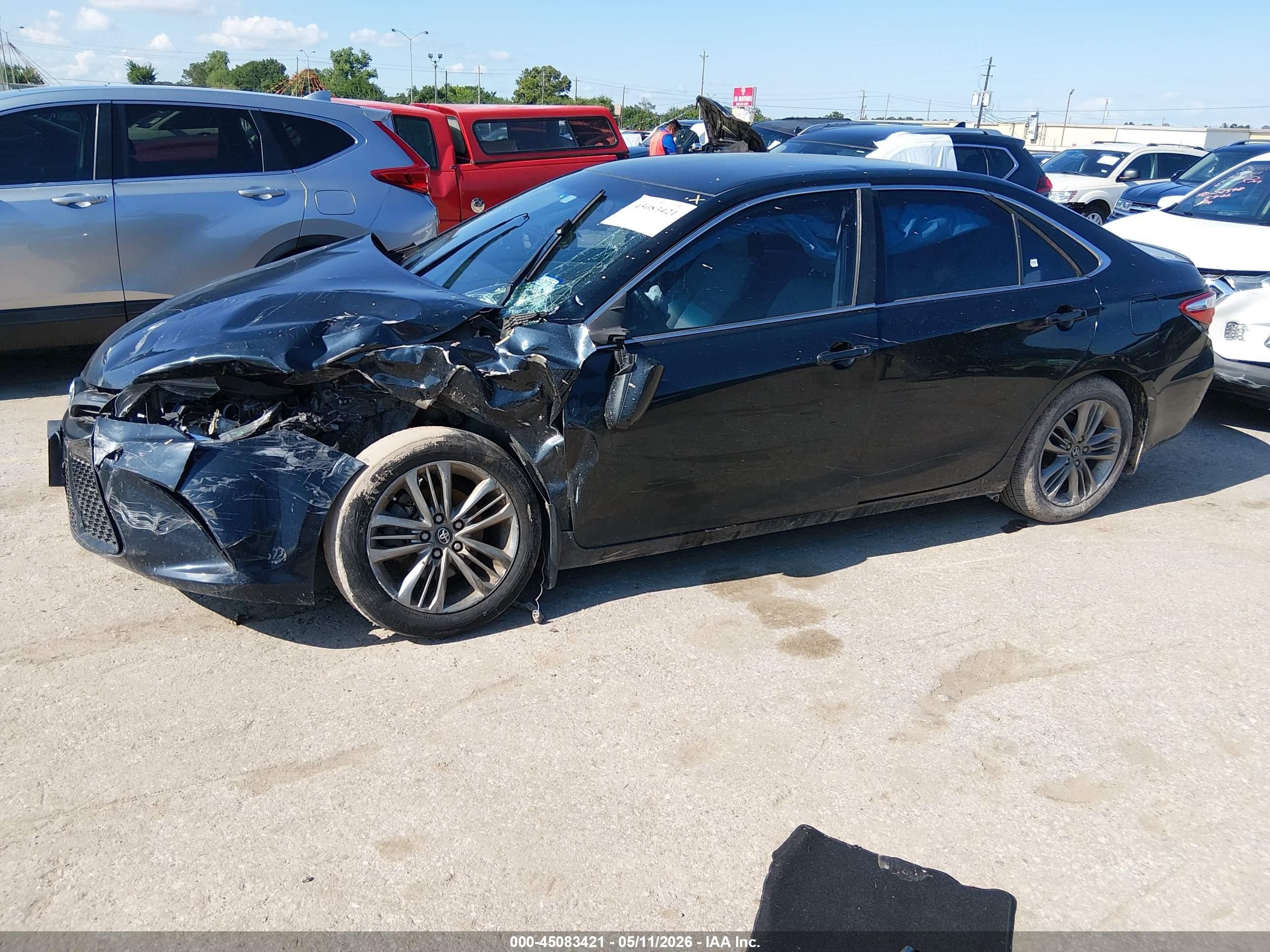 2017 Toyota Camry Se Black vin: 4T1BF1FKXHU623812