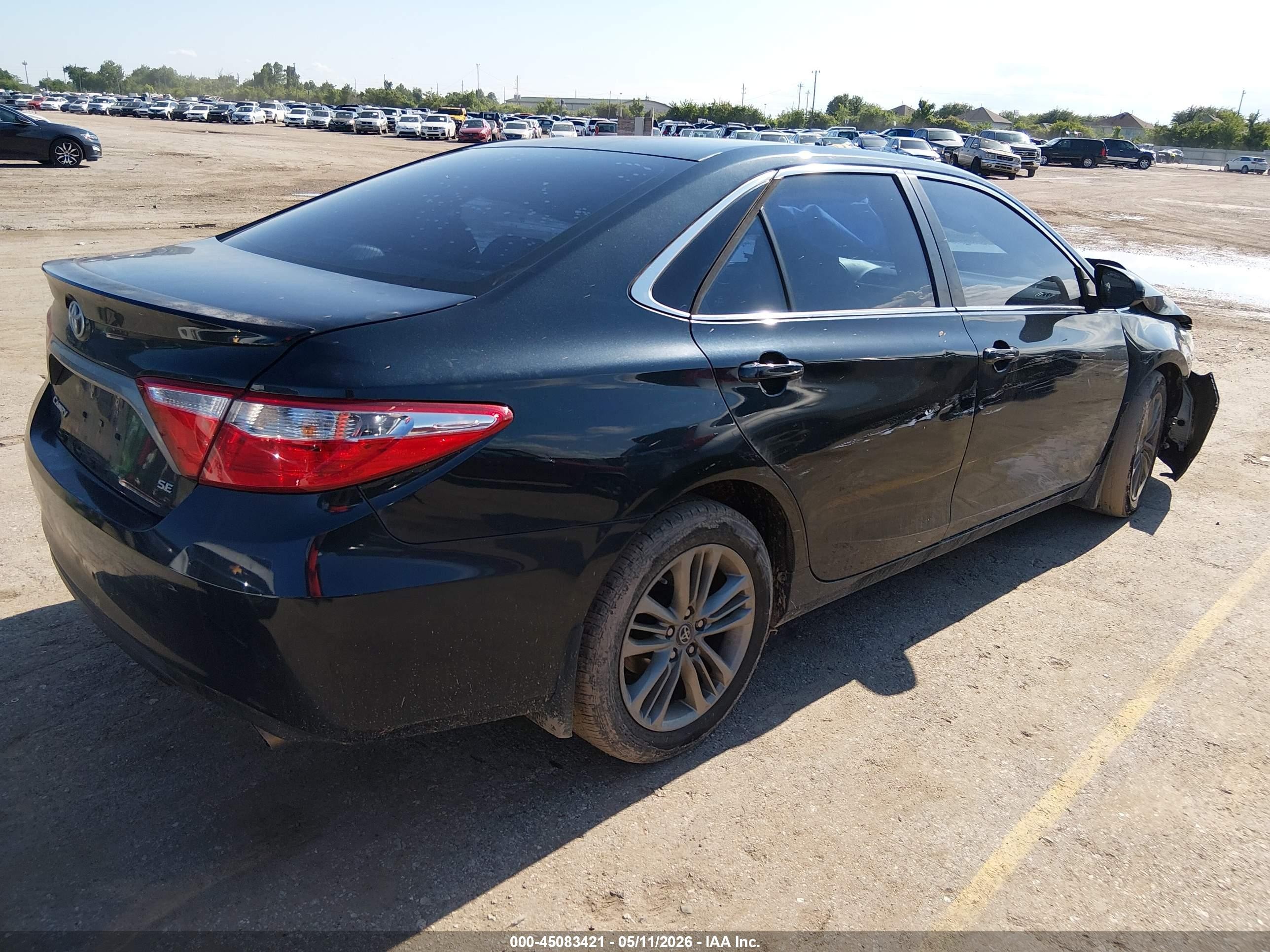 2017 Toyota Camry Se Black vin: 4T1BF1FKXHU623812