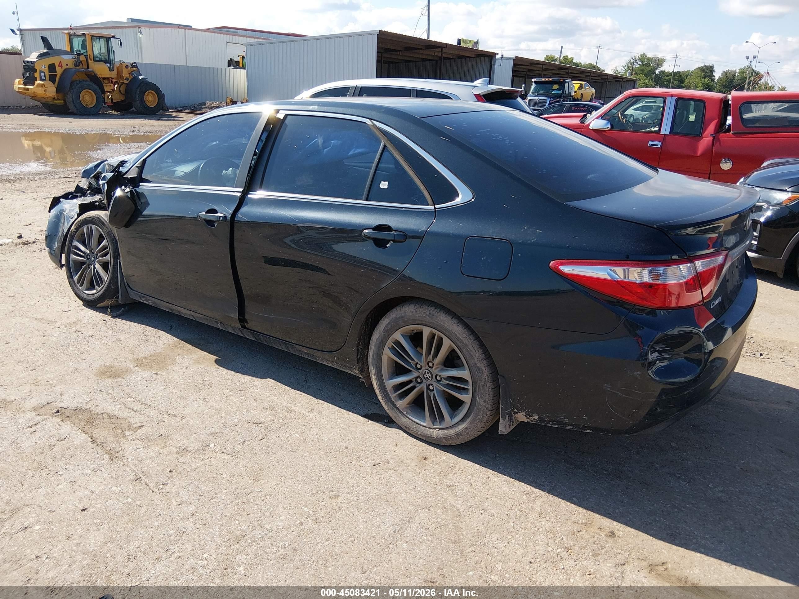 2017 Toyota Camry Se Black vin: 4T1BF1FKXHU623812