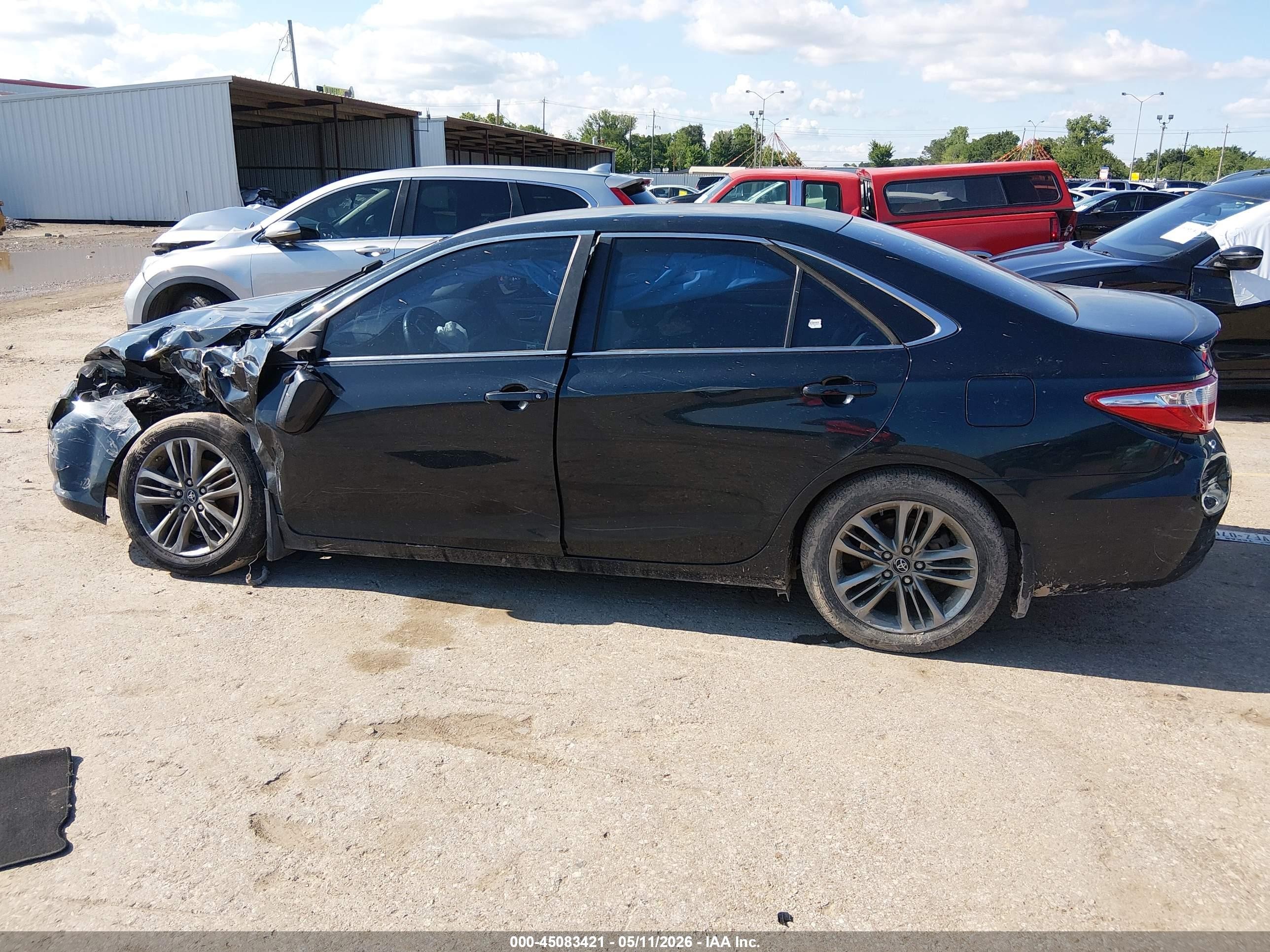 2017 Toyota Camry Se Black vin: 4T1BF1FKXHU623812