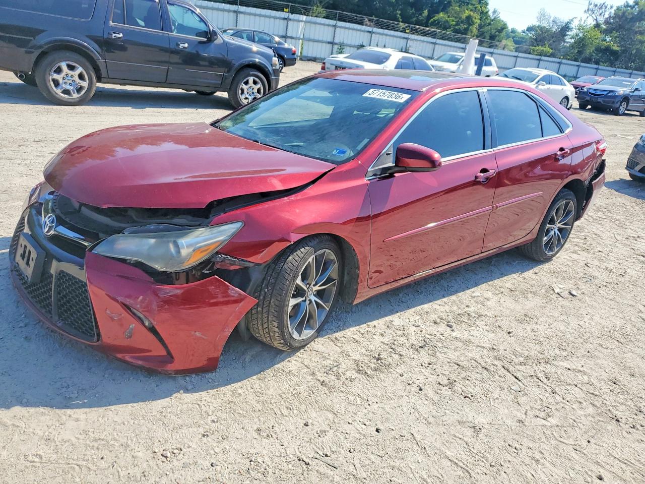 2017 Toyota Camry Xse Burgundy vin: 4T1BF1FKXHU685338