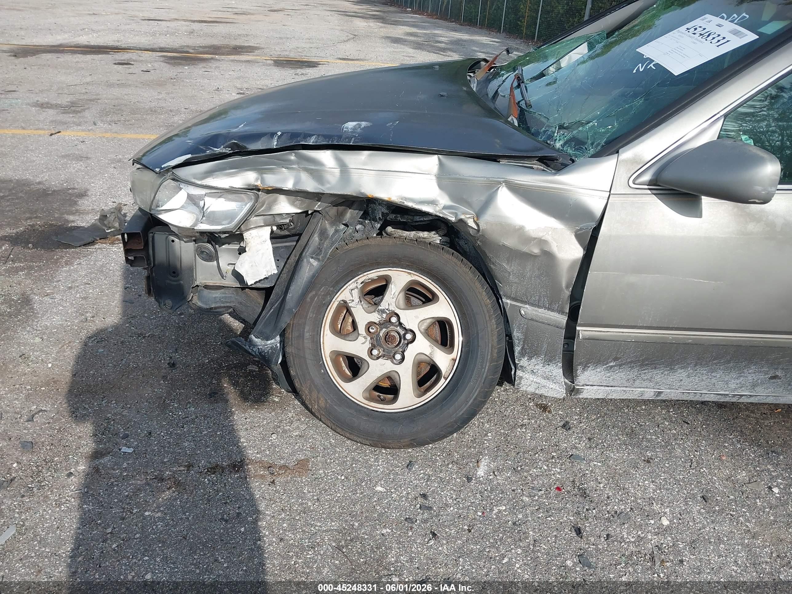 1997 Toyota Camry Le V6 Silver vin: 4T1BF22K0VU001243