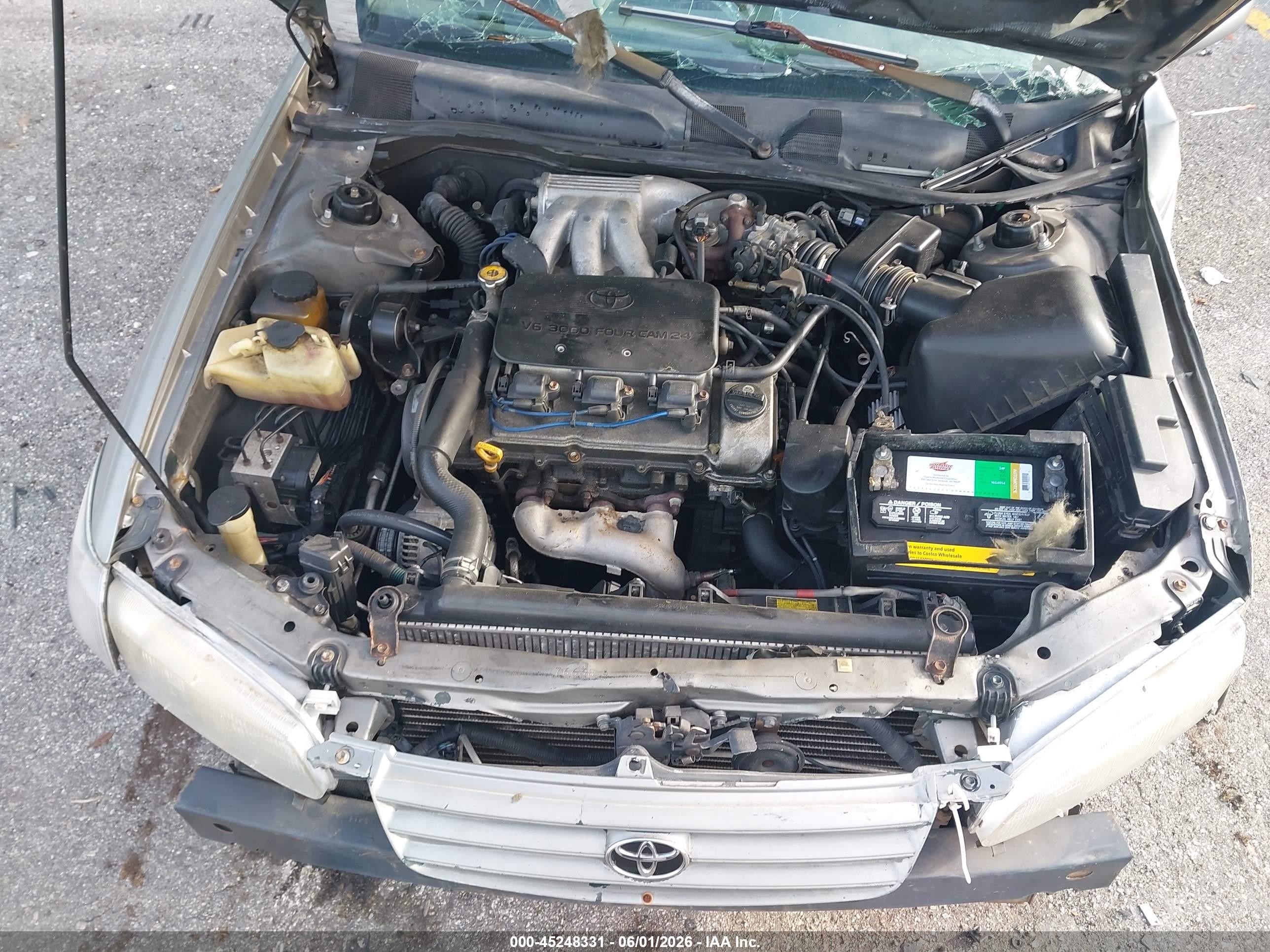 1997 Toyota Camry Le V6 Silver vin: 4T1BF22K0VU001243