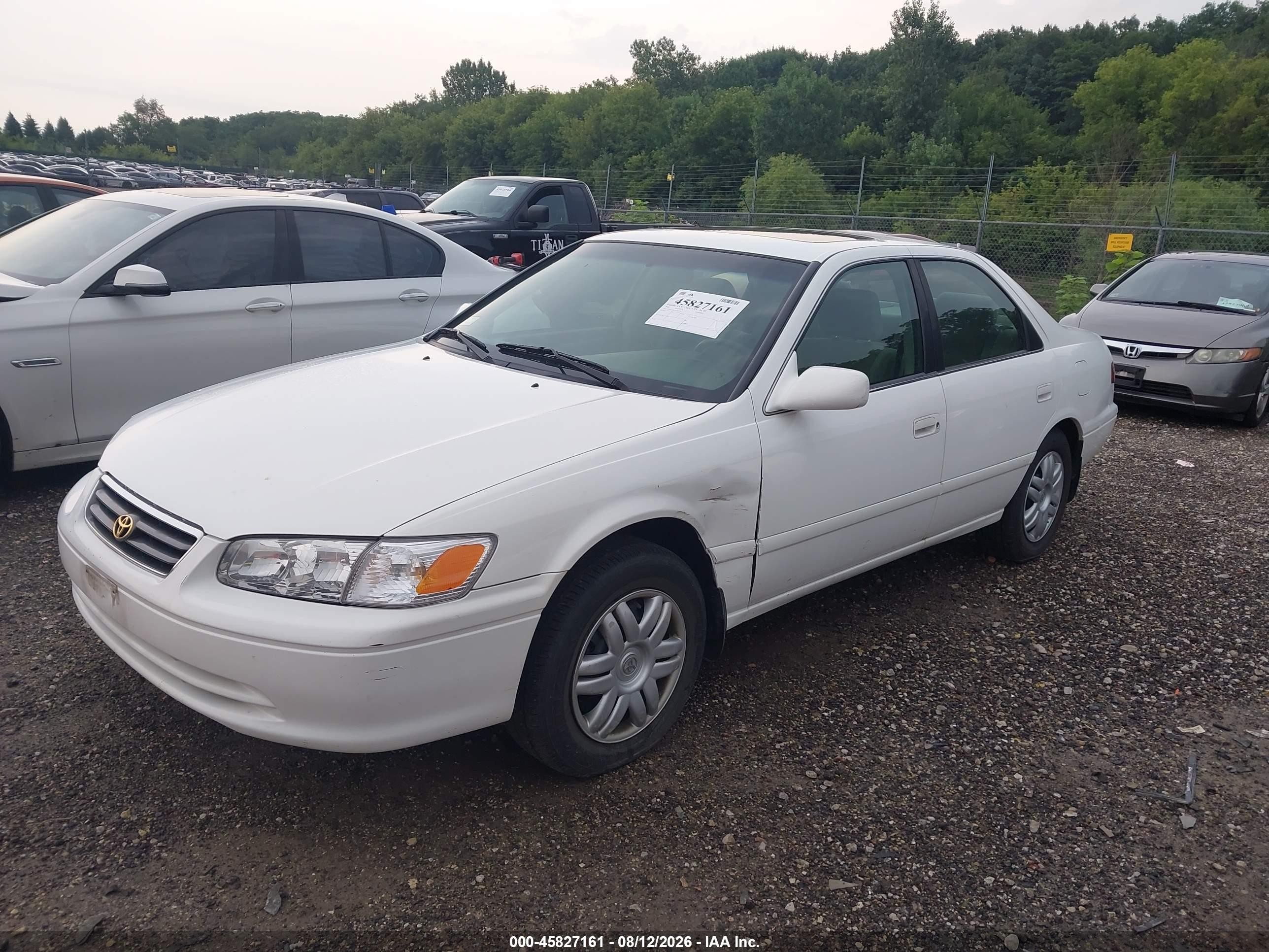 2000 Toyota Camry Le V6 White vin: 4T1BF22K0YU942129