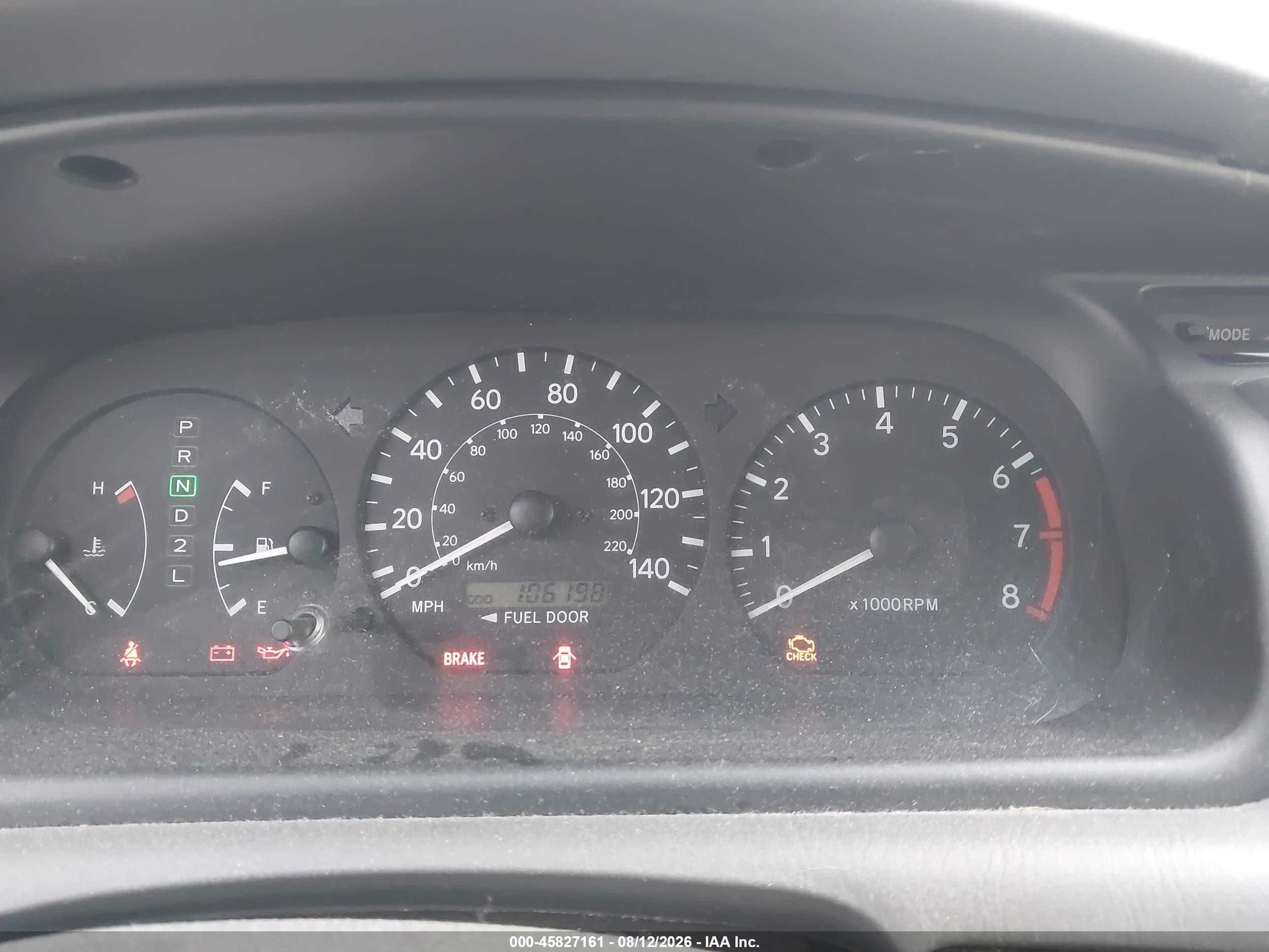 2000 Toyota Camry Le V6 White vin: 4T1BF22K0YU942129