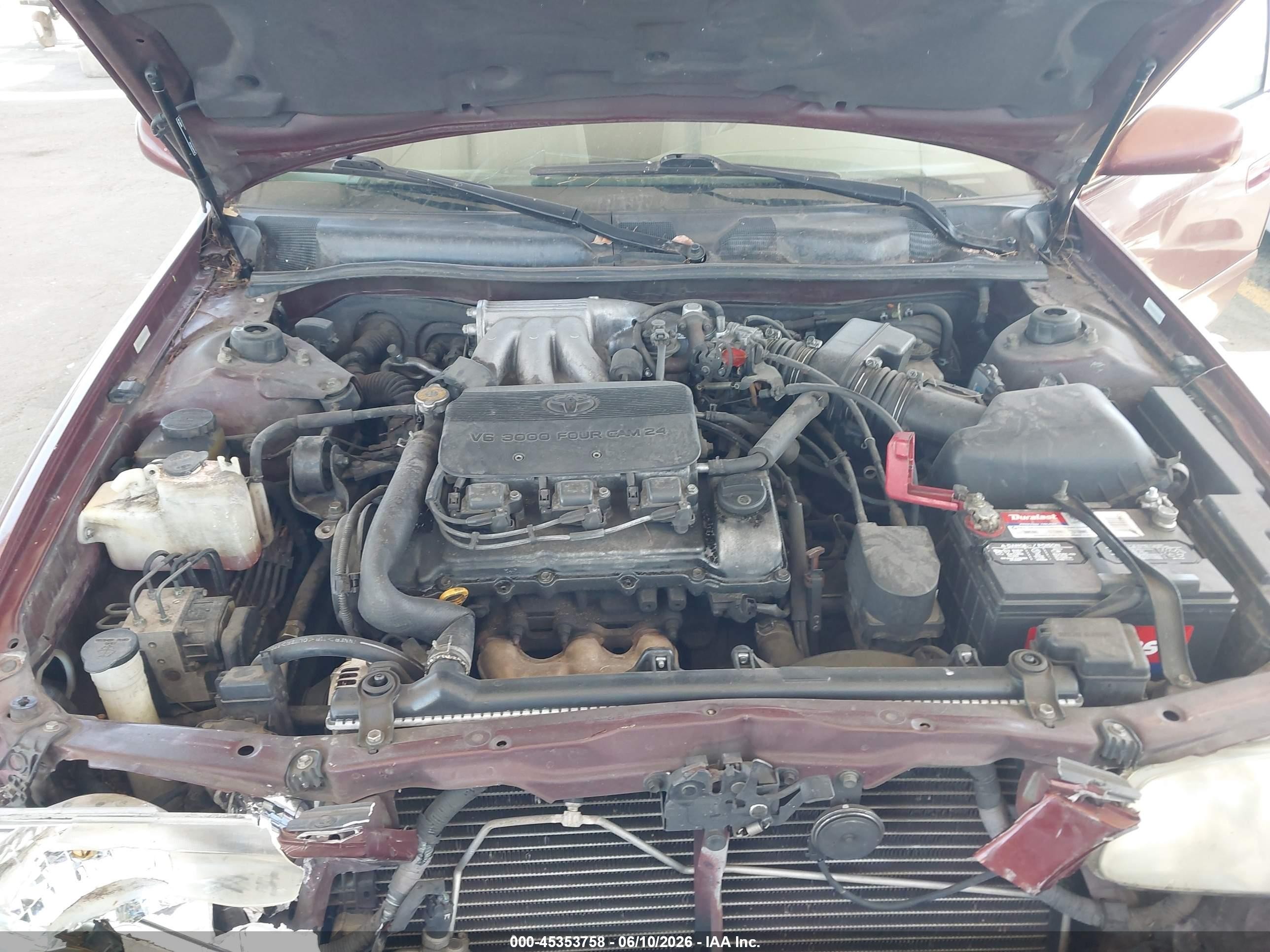 2001 Toyota Camry Le V6 Burgundy vin: 4T1BF22K11U127637