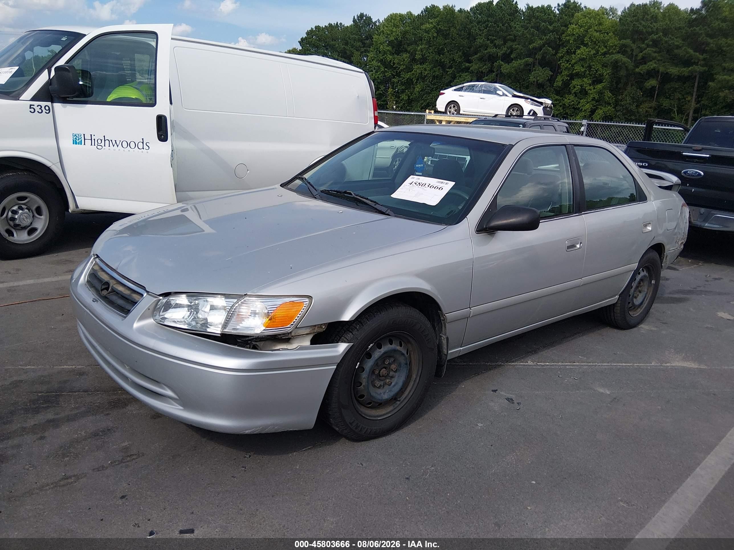 2000 Toyota Camry Le V6 Silver vin: 4T1BF22K4YU099326