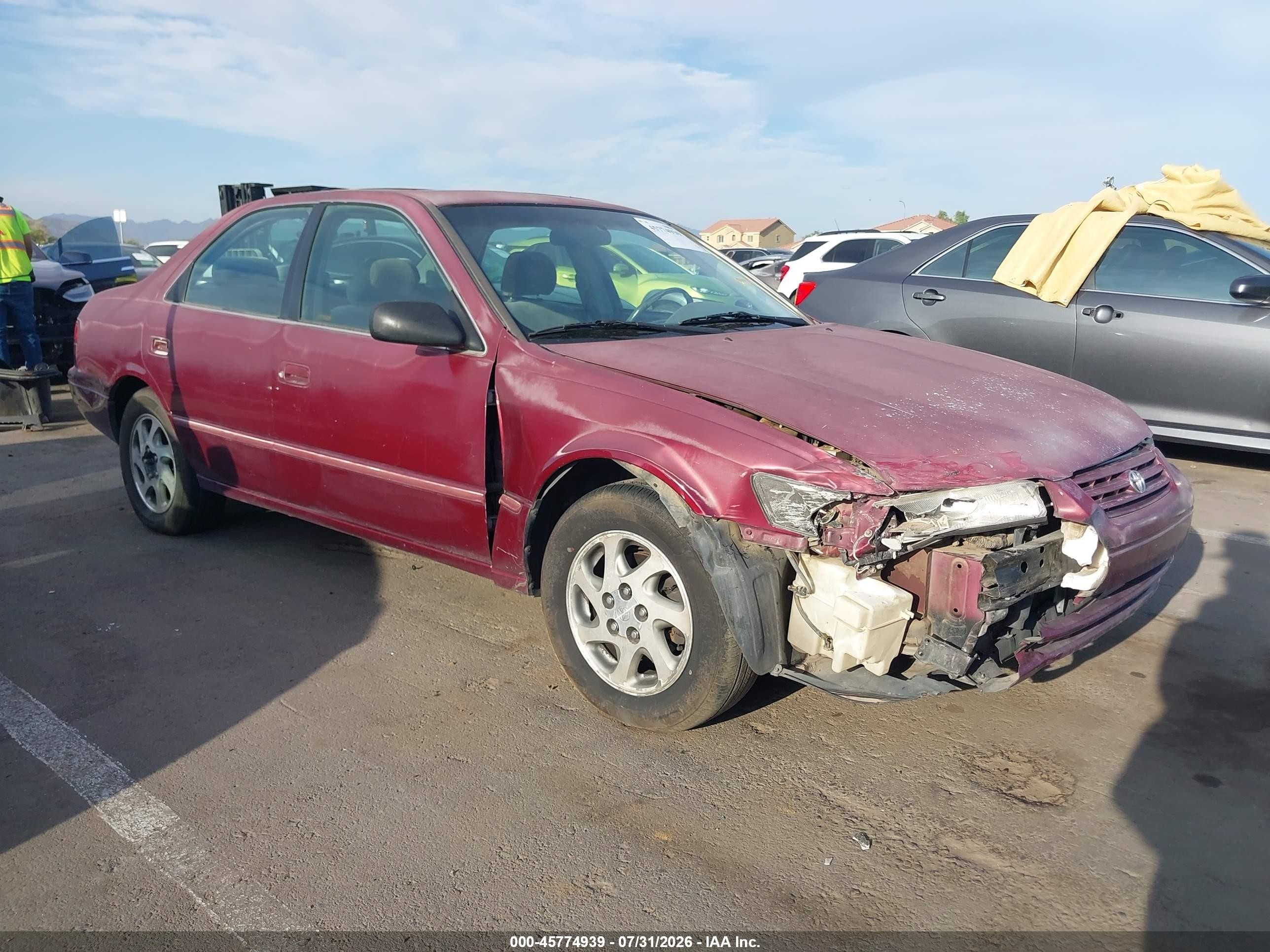 1997 Toyota Camry Le V6 Red vin: 4T1BF22K8VU019943