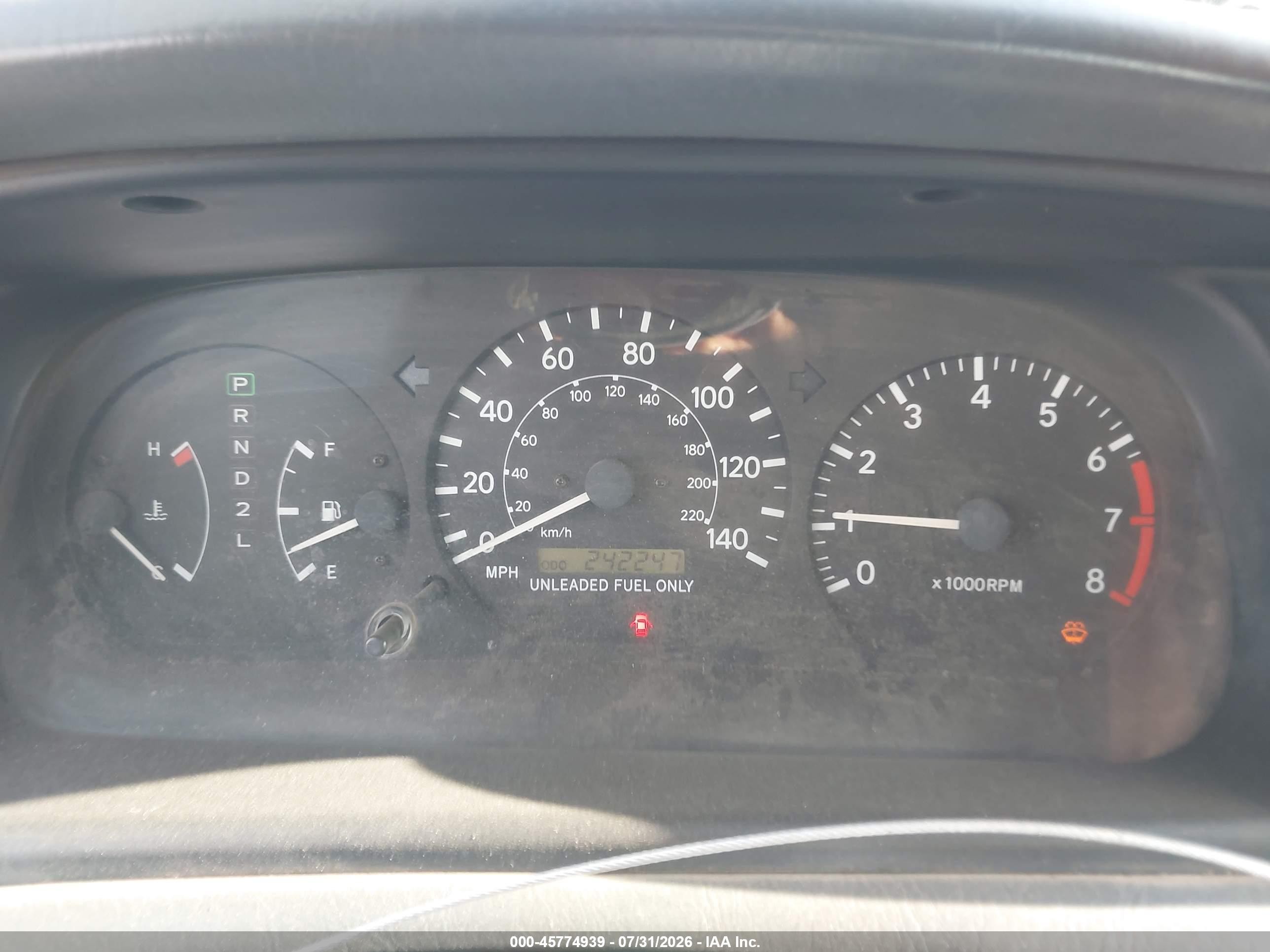 1997 Toyota Camry Le V6 Red vin: 4T1BF22K8VU019943