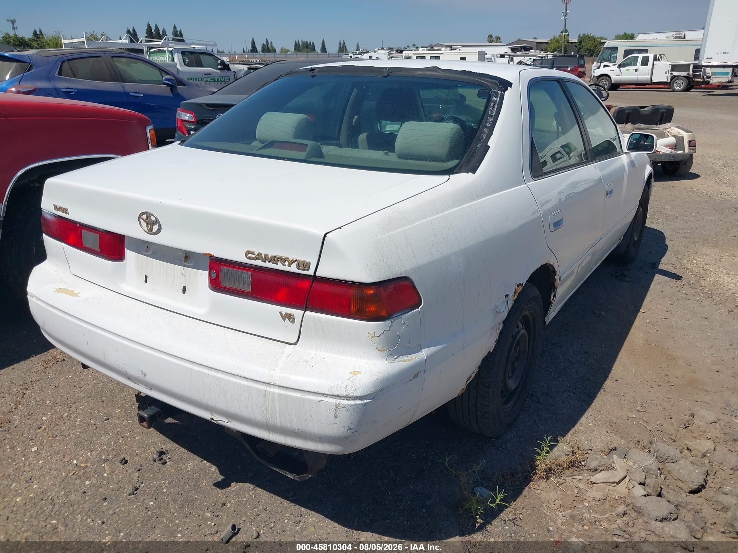 1997 Toyota Camry Le V6 Белый vin: 4T1BF22KXVU902975