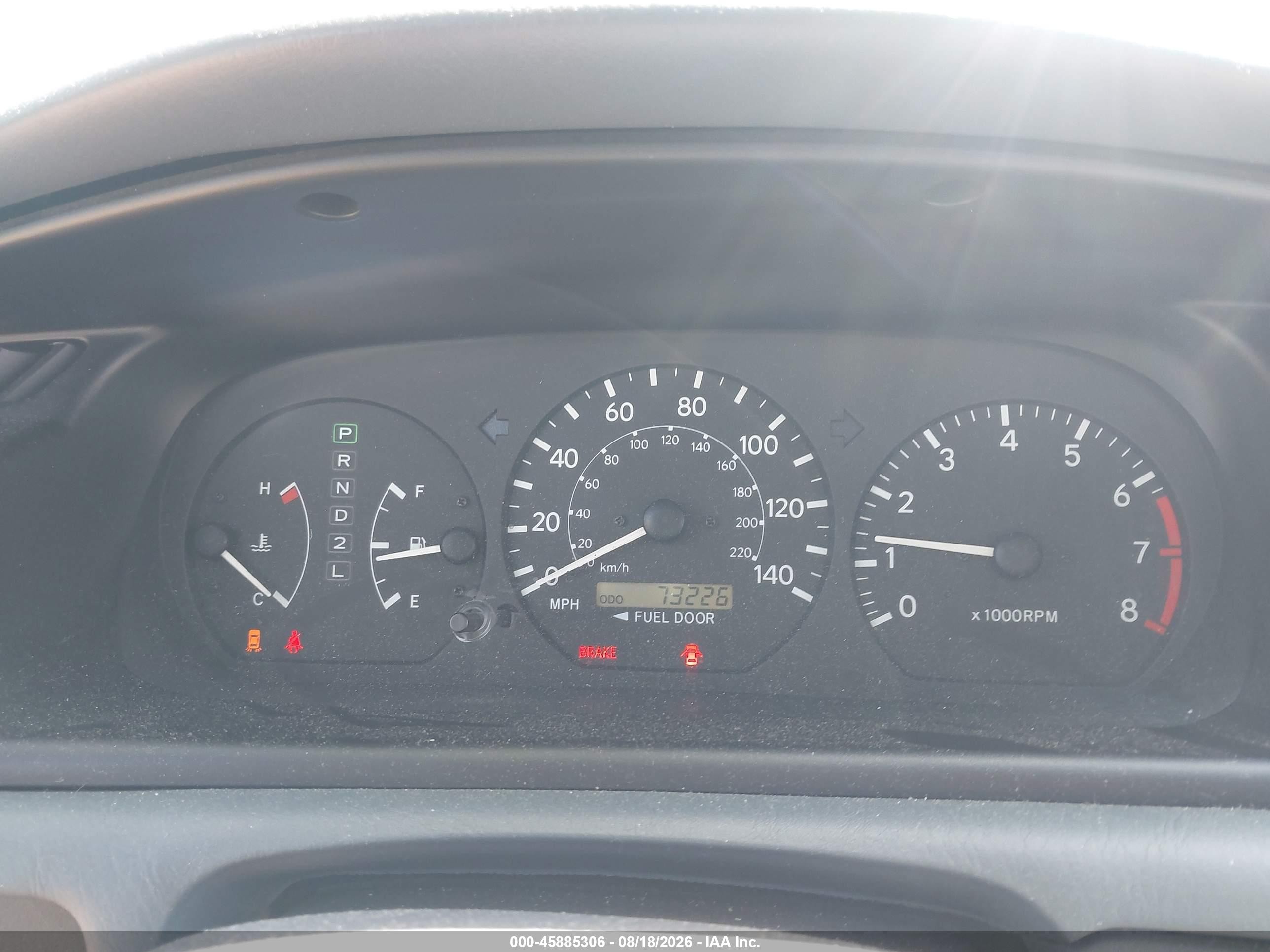 2000 Toyota Camry Le V6 Blue vin: 4T1BF22KXYU097760