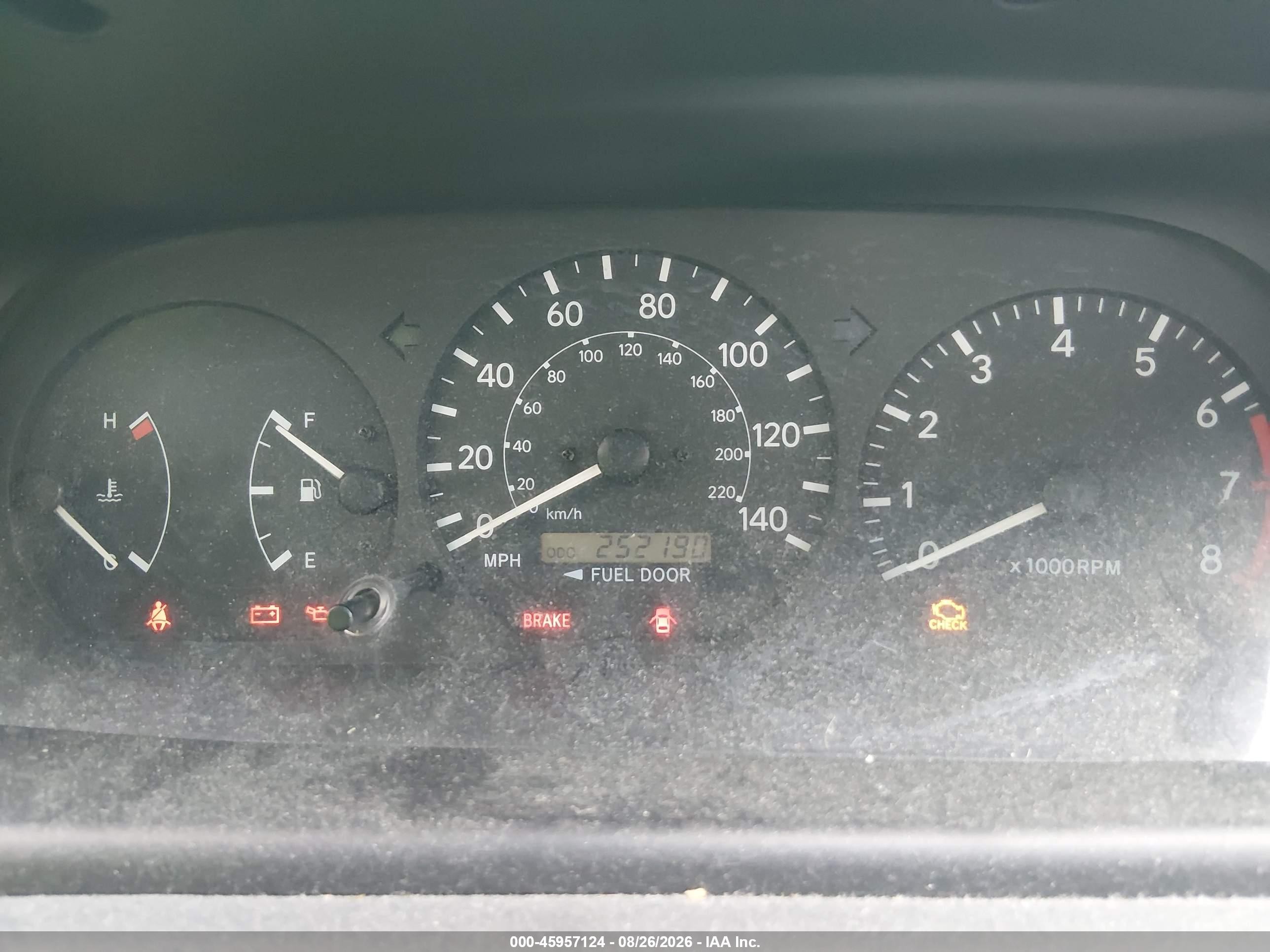 2000 Toyota Camry Le V6 Серый vin: 4T1BF22KXYU938606