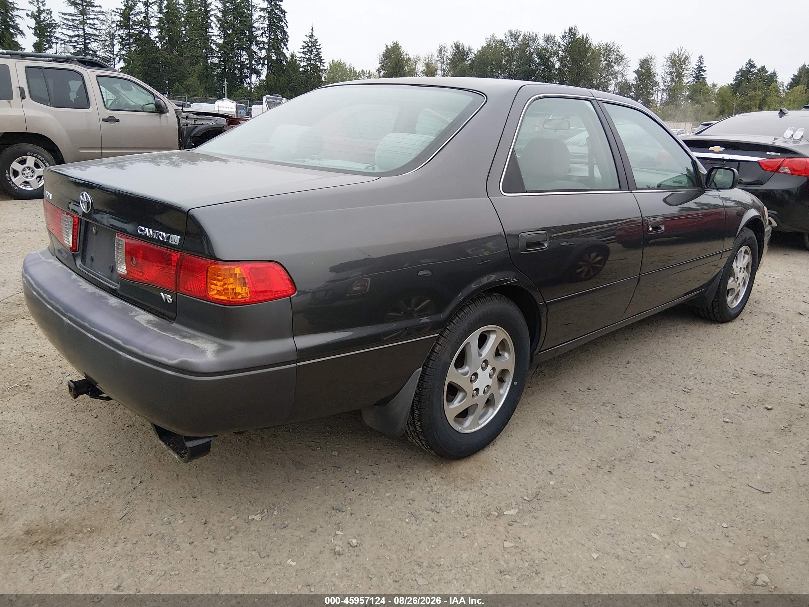 2000 Toyota Camry Le V6 Серый vin: 4T1BF22KXYU938606