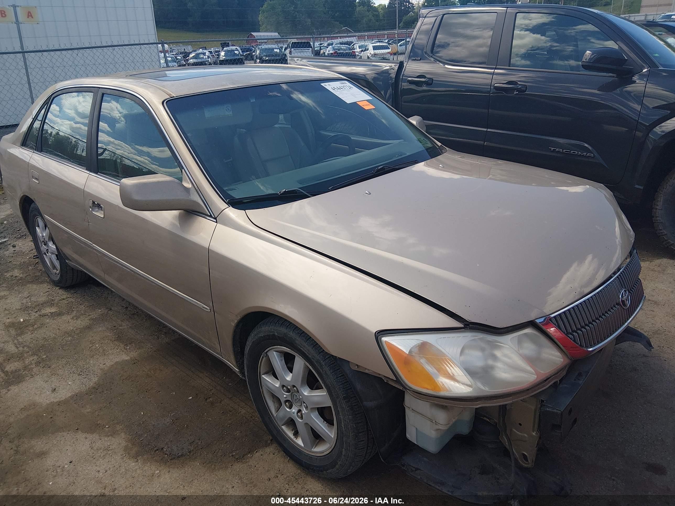 2001 Toyota Avalon Xls Gold vin: 4T1BF28B01U141536