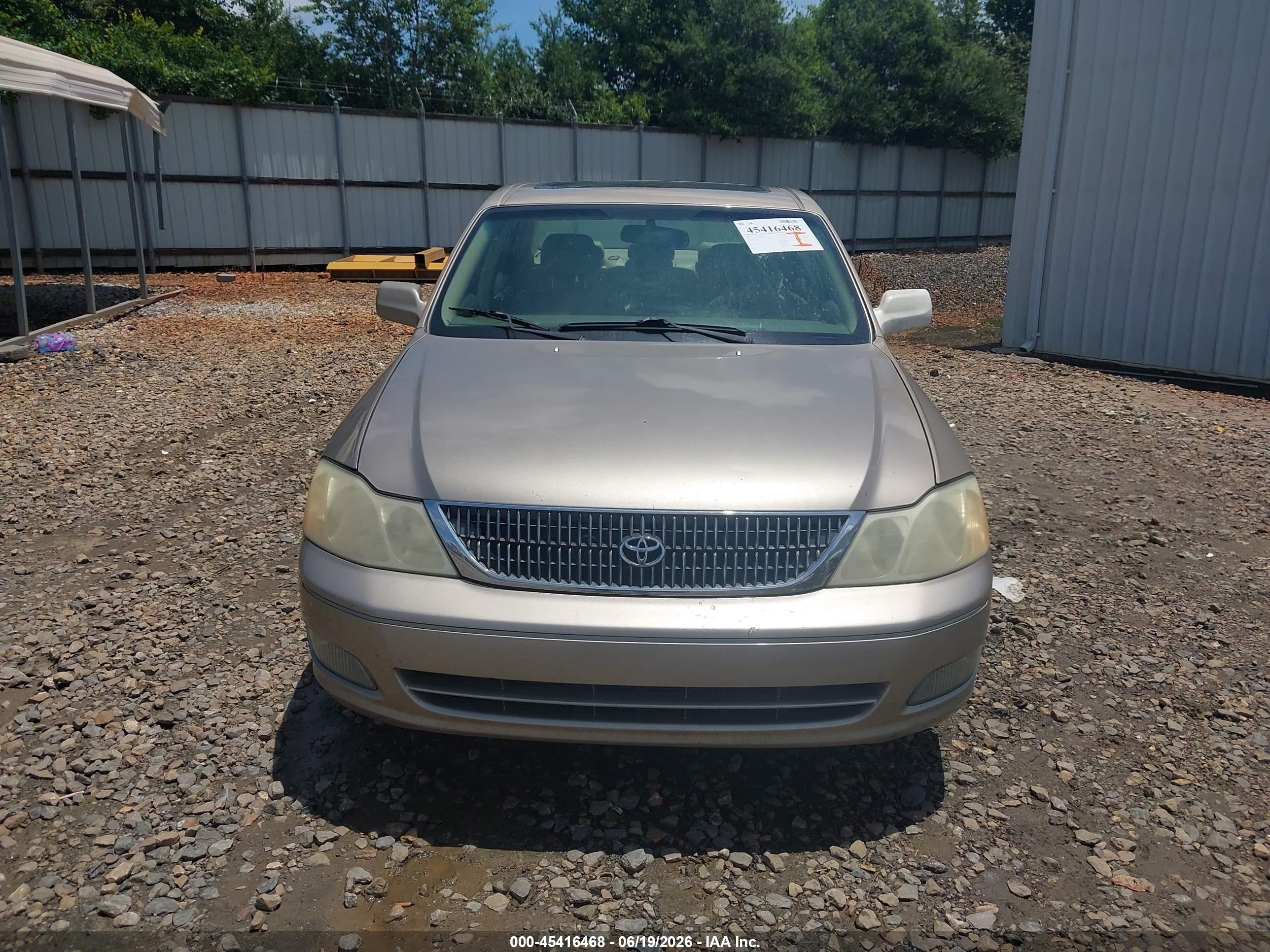 2001 Toyota Avalon Xls Gold vin: 4T1BF28B01U171801