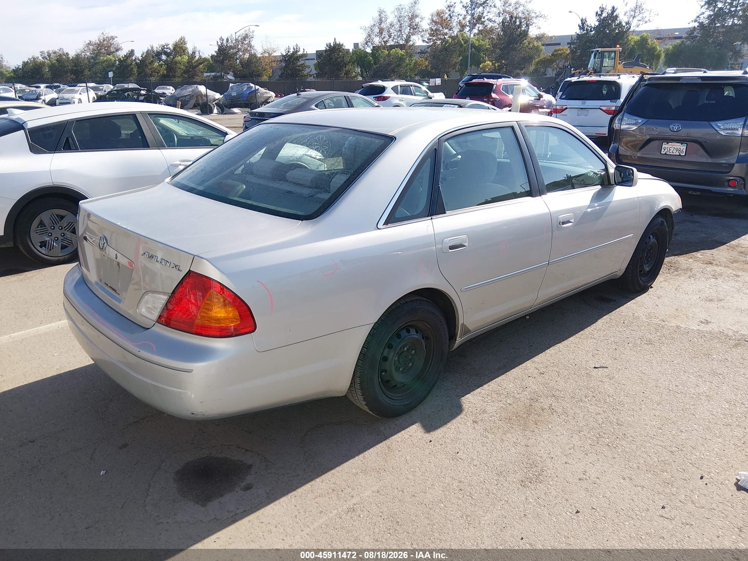 2001 Toyota Avalon Xl Silver vin: 4T1BF28B01U172348