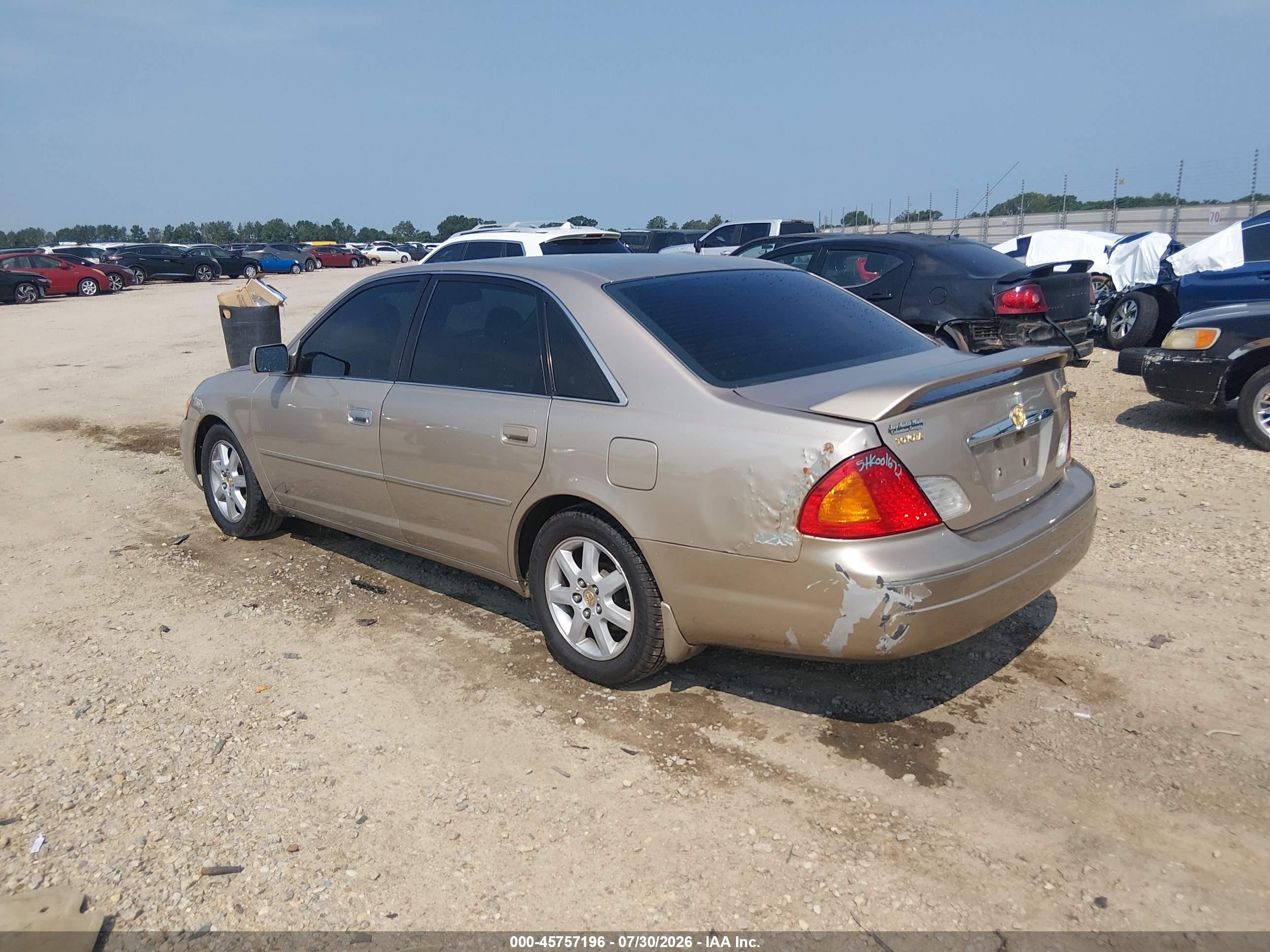 2001 Toyota Avalon Xls Gold vin: 4T1BF28B01U195306
