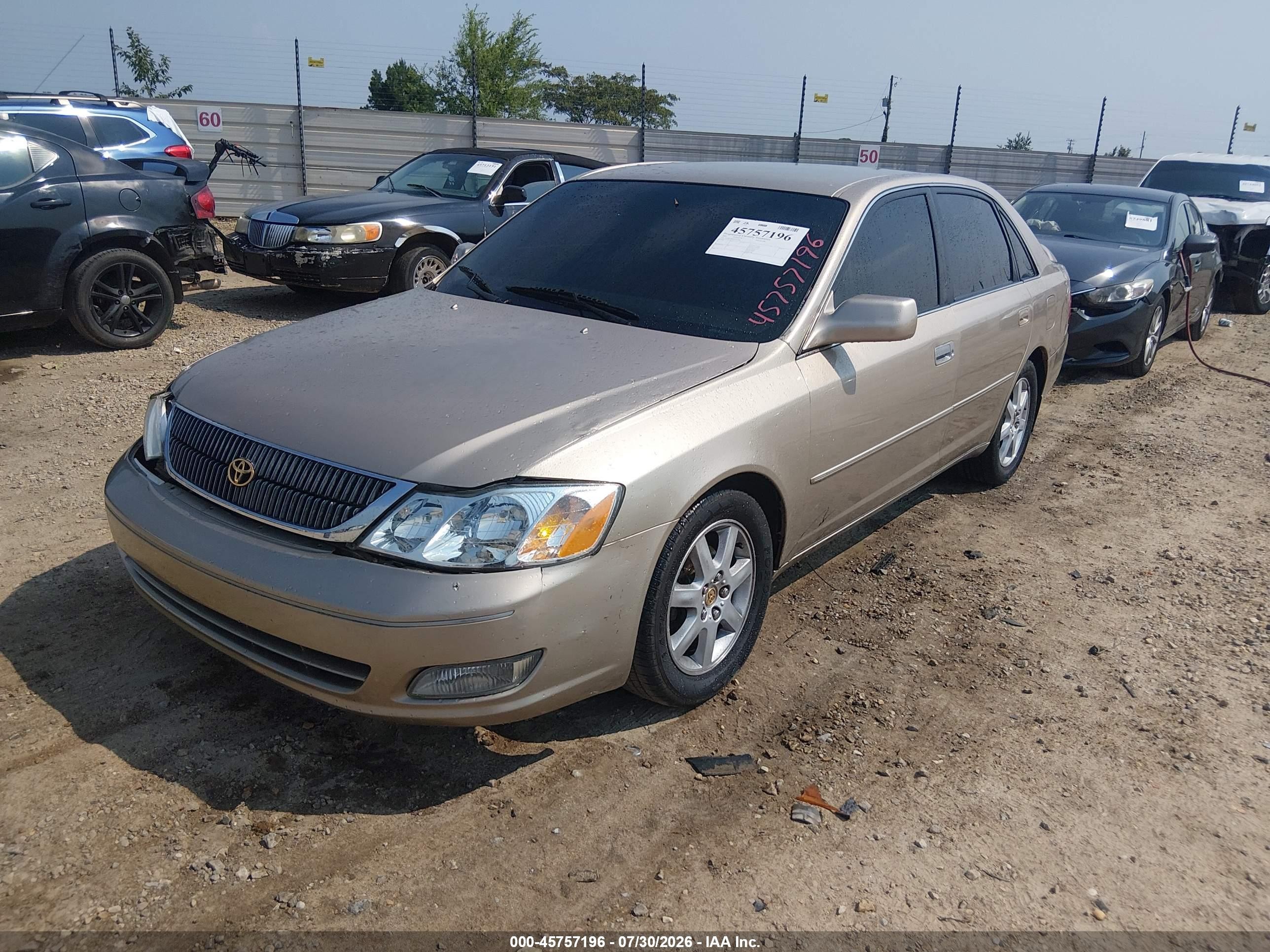 2001 Toyota Avalon Xls Gold vin: 4T1BF28B01U195306