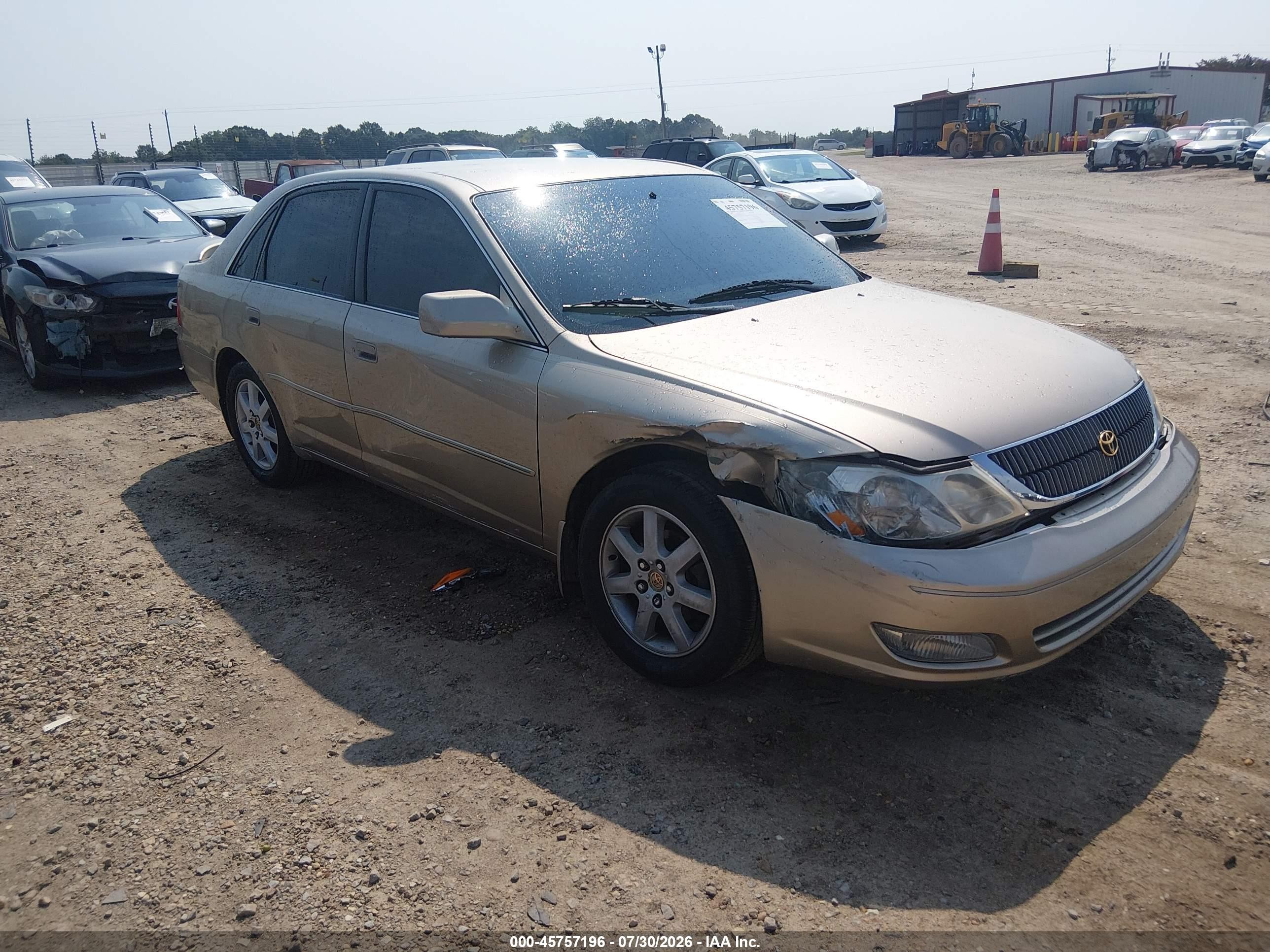 2001 Toyota Avalon Xls Gold vin: 4T1BF28B01U195306