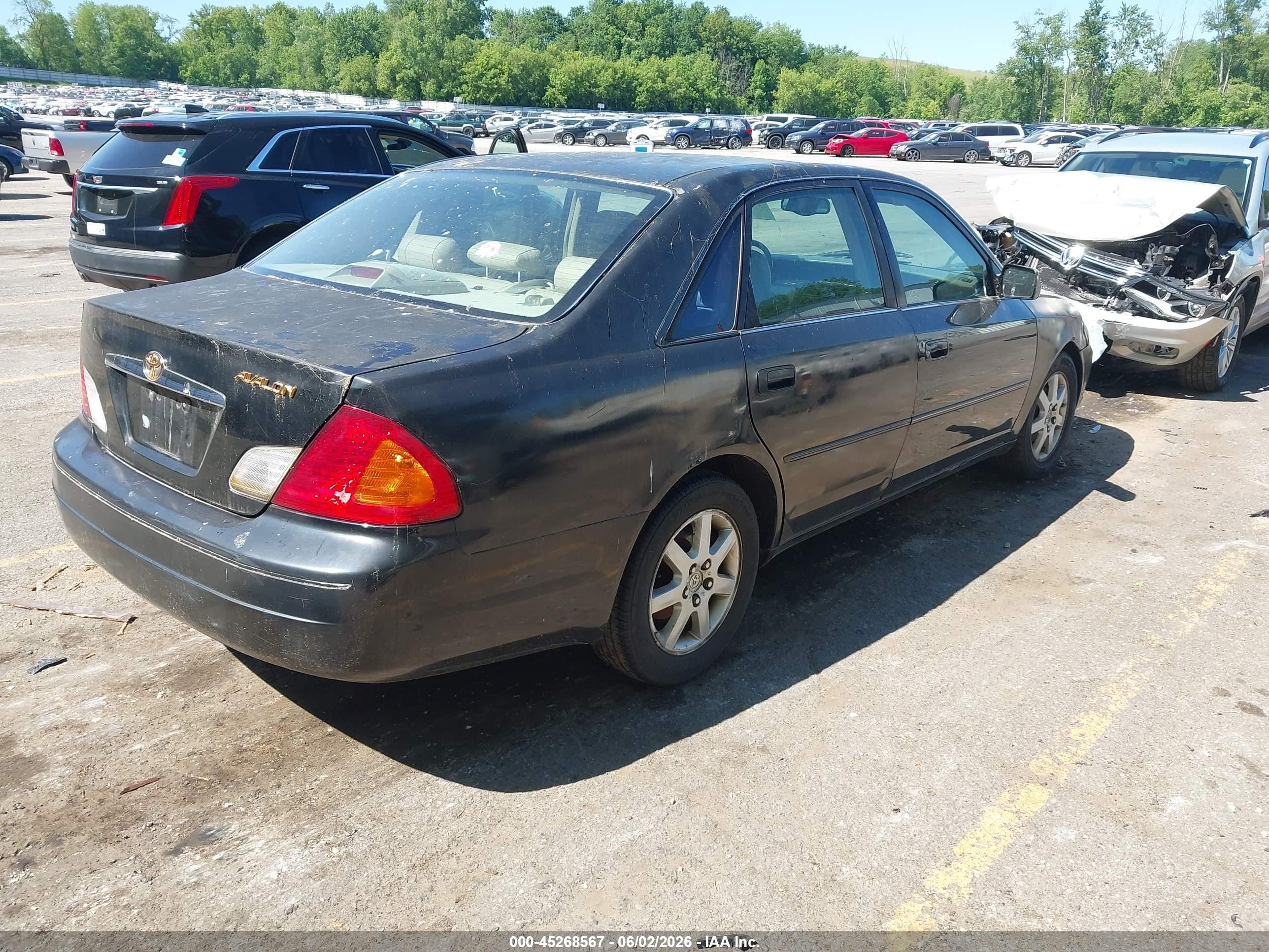 2002 Toyota Avalon Xls Black vin: 4T1BF28B02U233084