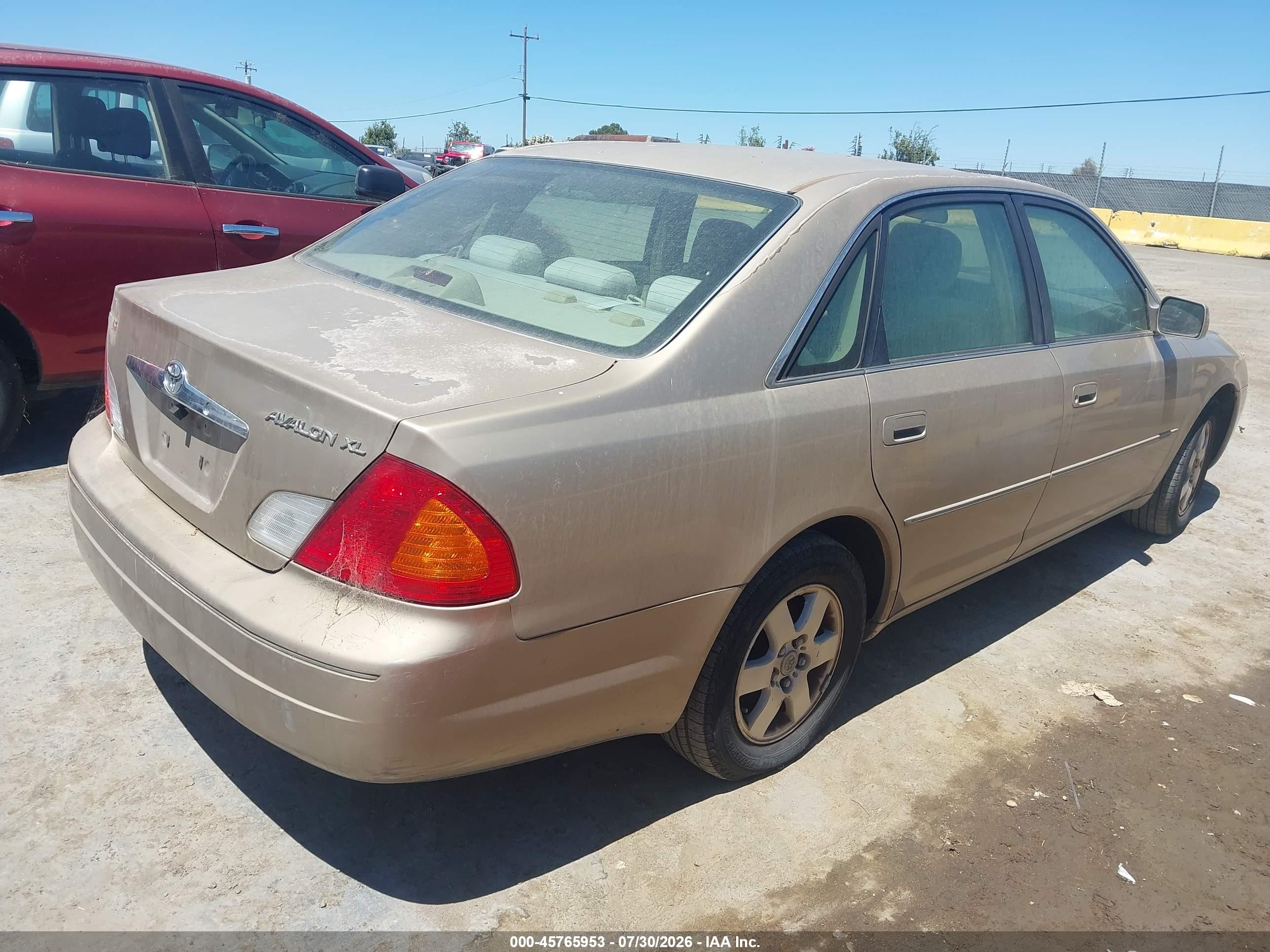 2002 Toyota Avalon Xl Gold vin: 4T1BF28B02U265405