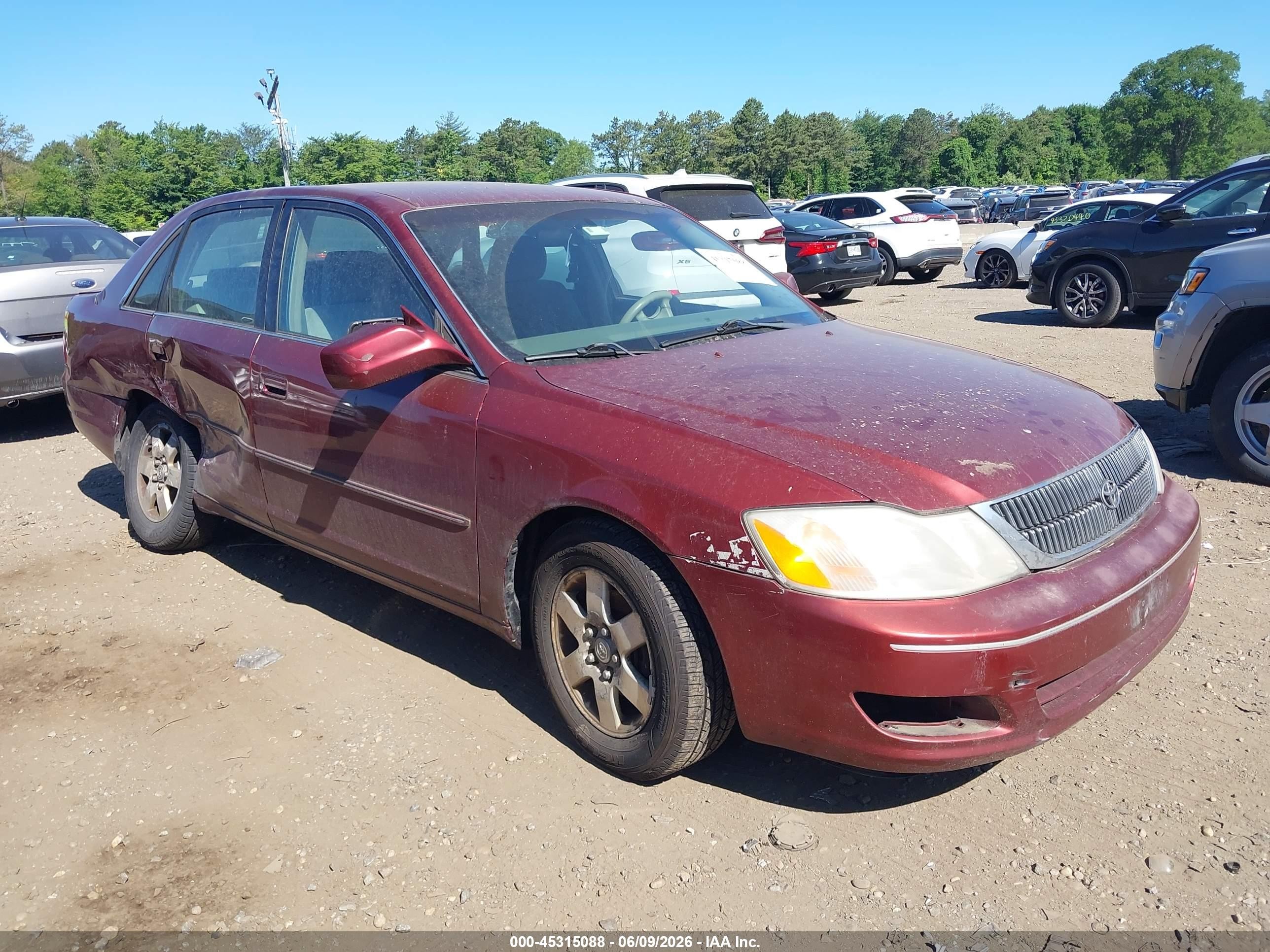 2000 Toyota Avalon Xl Red vin: 4T1BF28B0YU016711