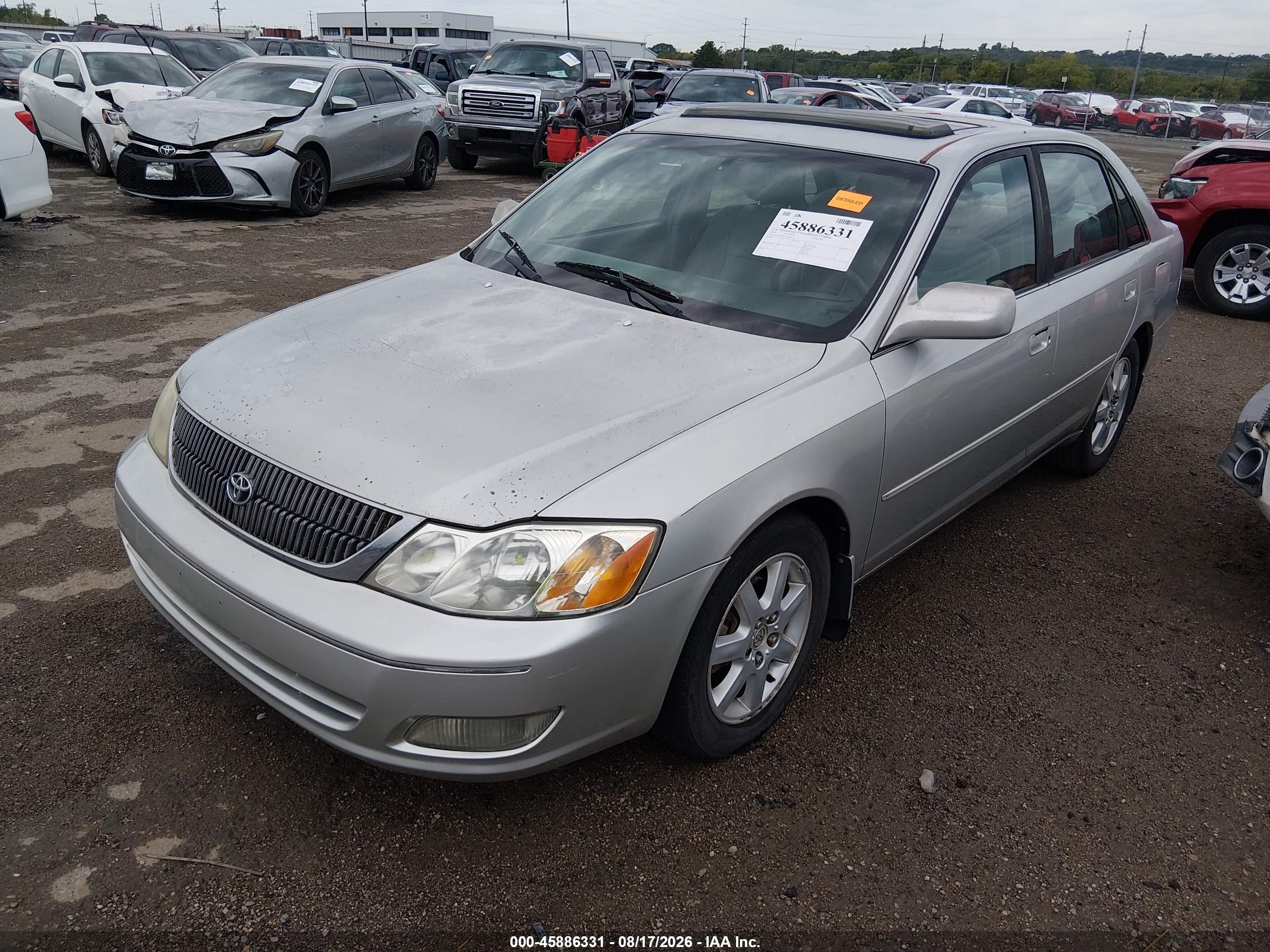 2001 Toyota Avalon Xls Silver vin: 4T1BF28B11U144056