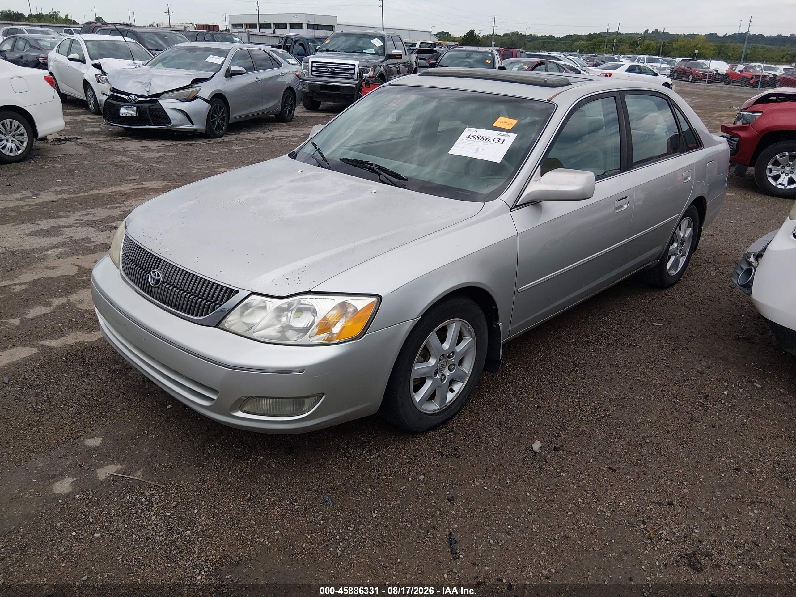 2001 Toyota Avalon Xls Silver vin: 4T1BF28B11U144056