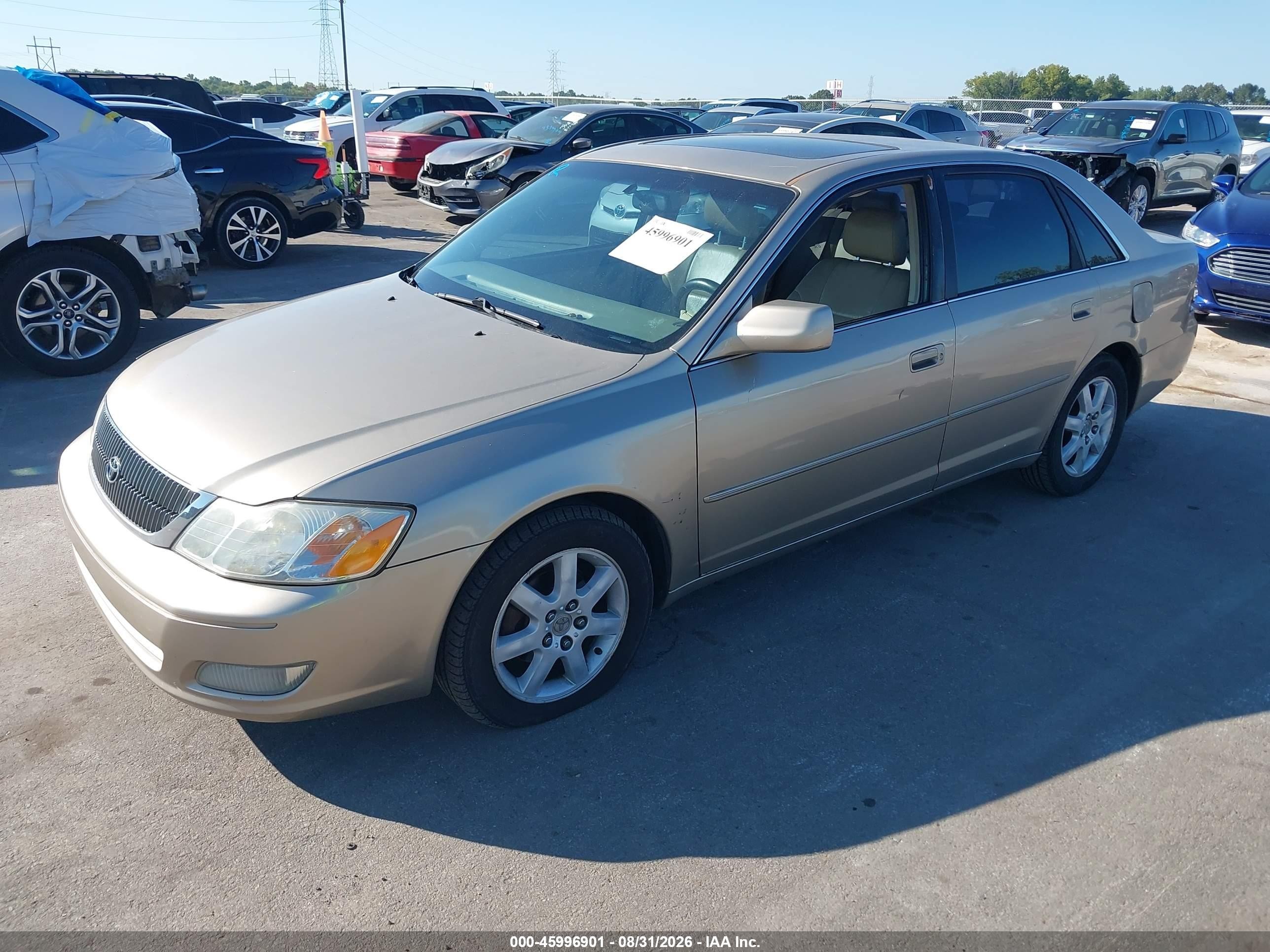 2001 Toyota Avalon Xls Gold vin: 4T1BF28B11U149466