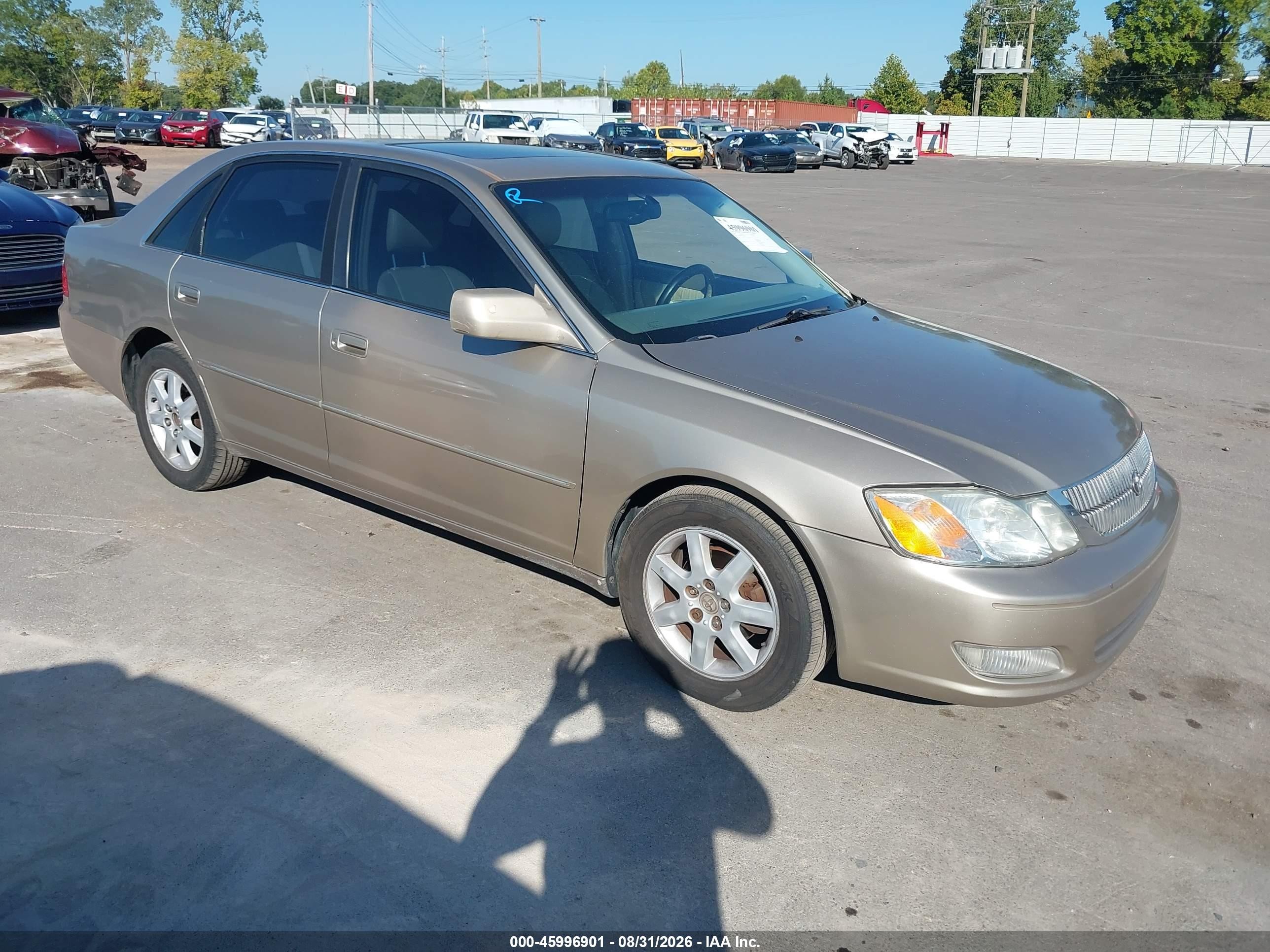 2001 Toyota Avalon Xls Gold vin: 4T1BF28B11U149466