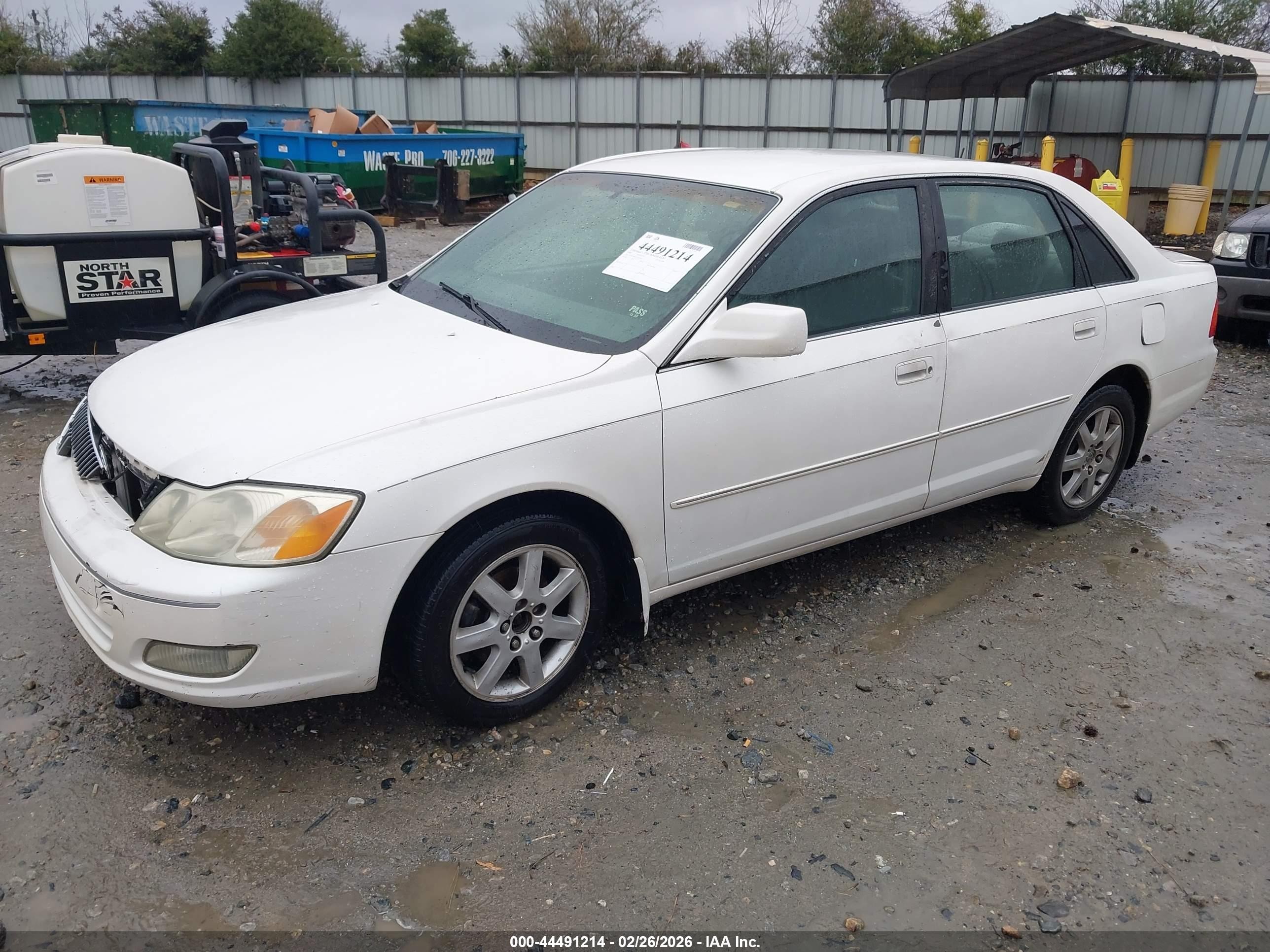2002 Toyota Avalon Xls White vin: 4T1BF28B12U256356