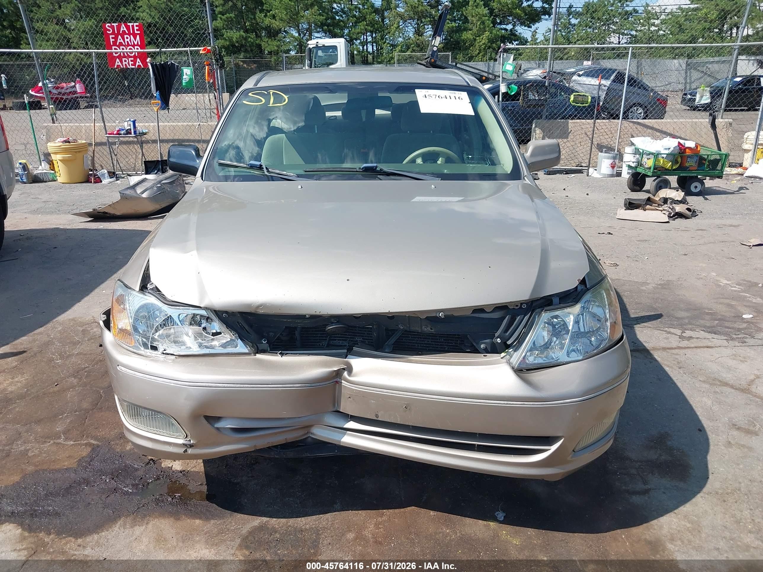 2000 Toyota Avalon Xl Beige vin: 4T1BF28B1YU002879