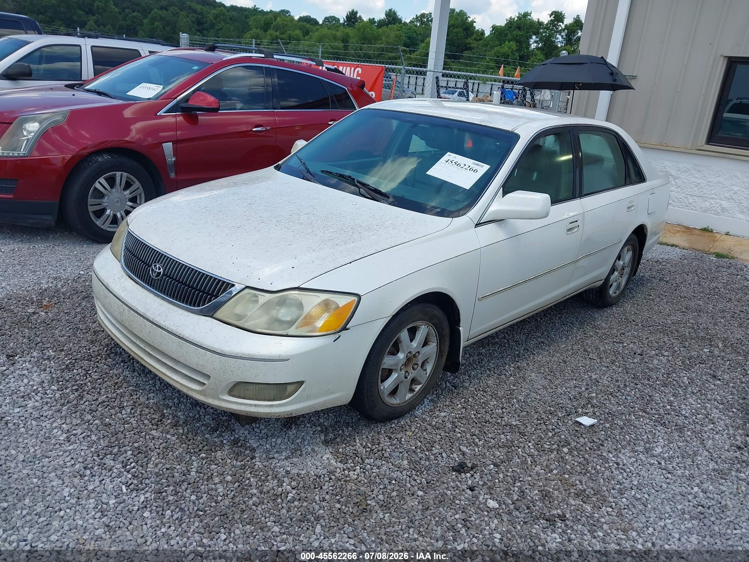 2000 Toyota Avalon Xls White vin: 4T1BF28B1YU077632