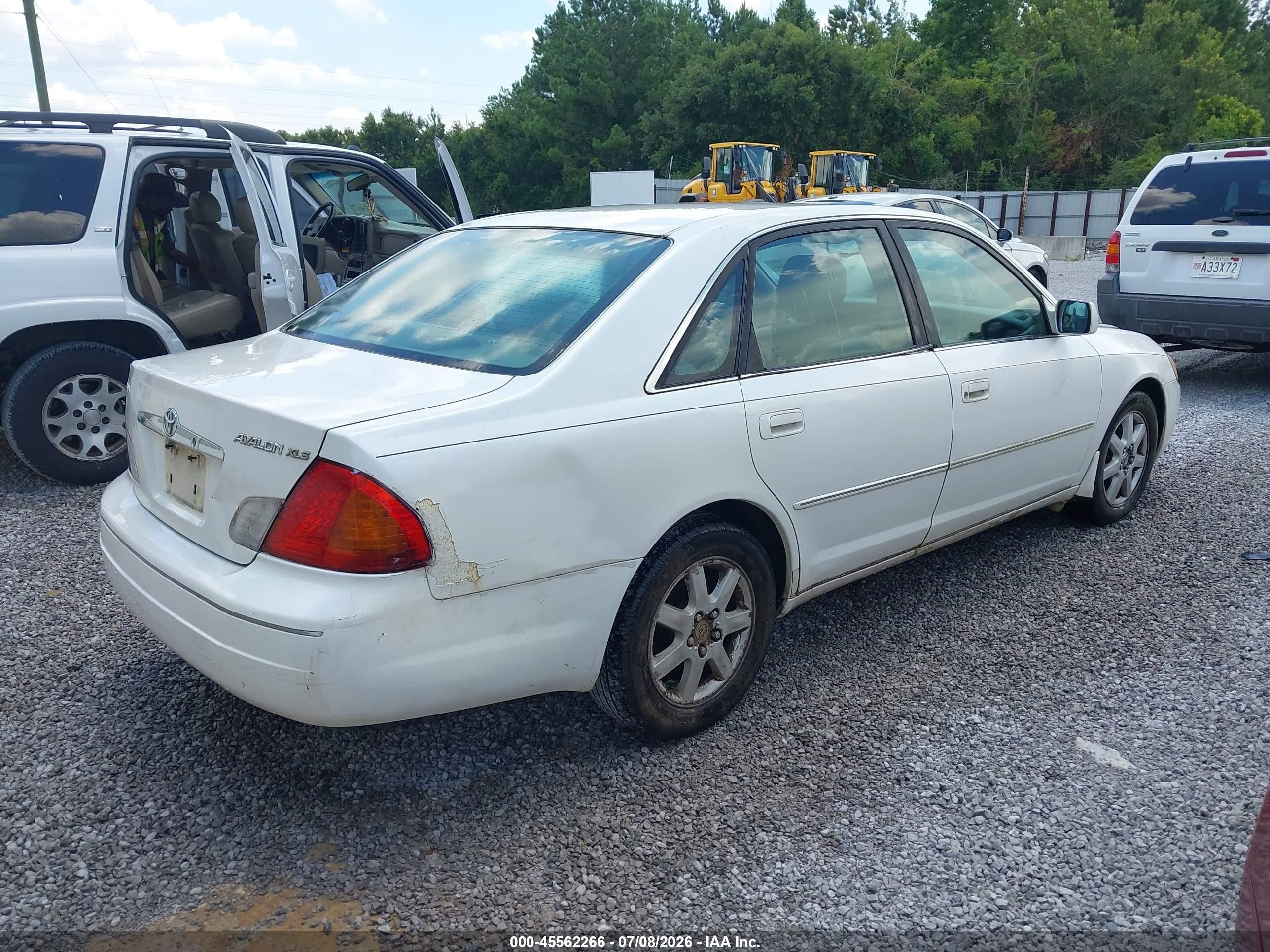 2000 Toyota Avalon Xls White vin: 4T1BF28B1YU077632