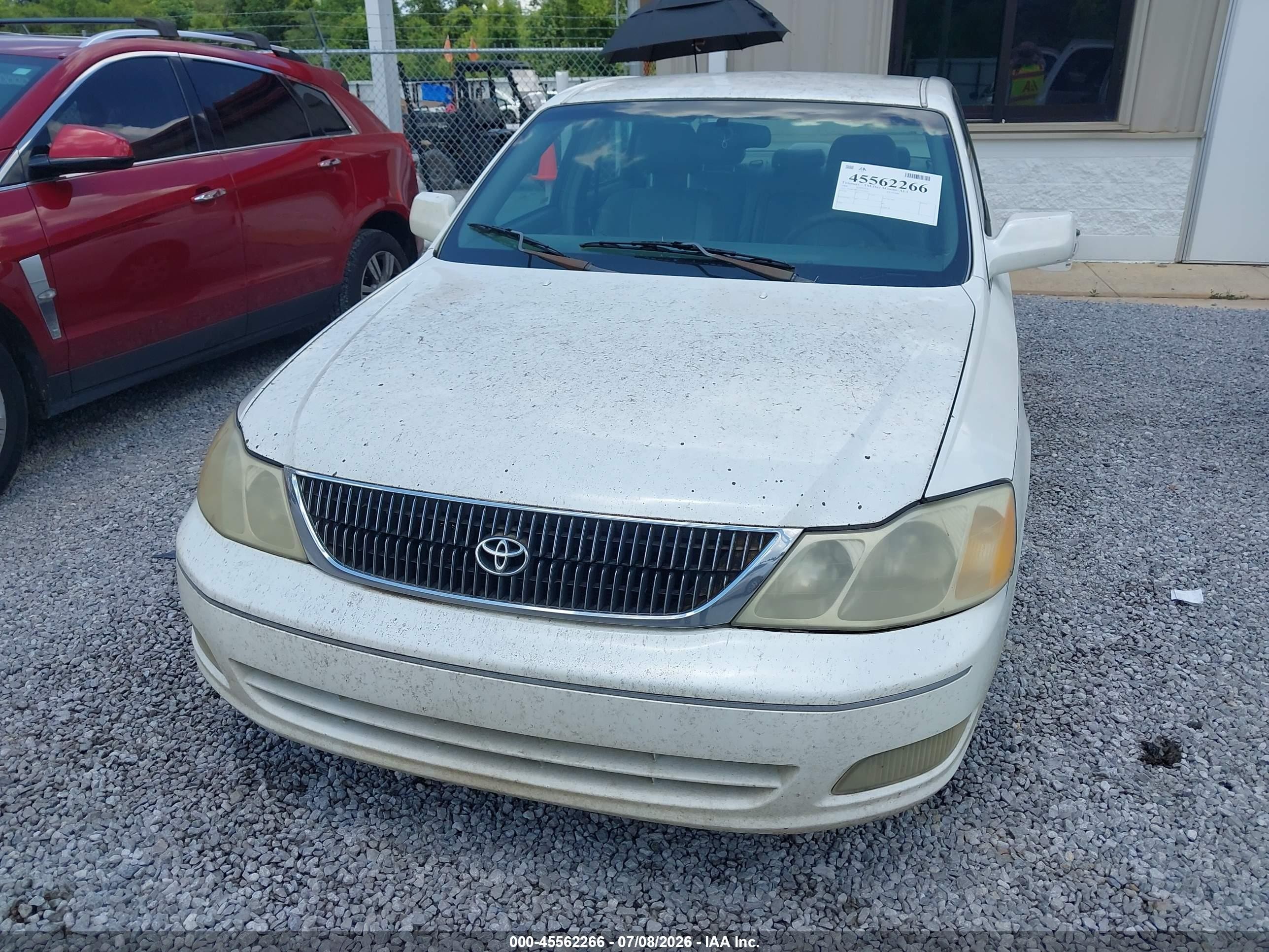 2000 Toyota Avalon Xls White vin: 4T1BF28B1YU077632