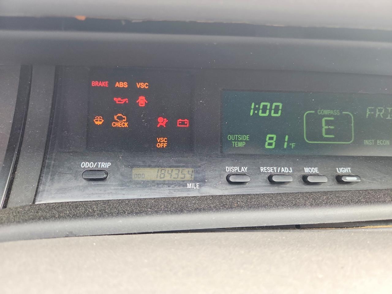 2001 Toyota Avalon Xls Silver vin: 4T1BF28B21U156586