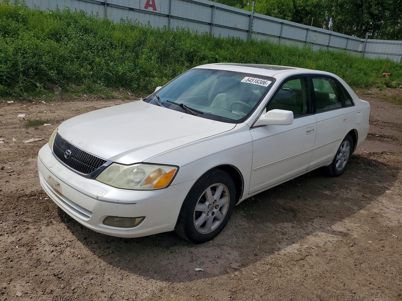 2001 Toyota Avalon Xls White vin: 4T1BF28B21U160671