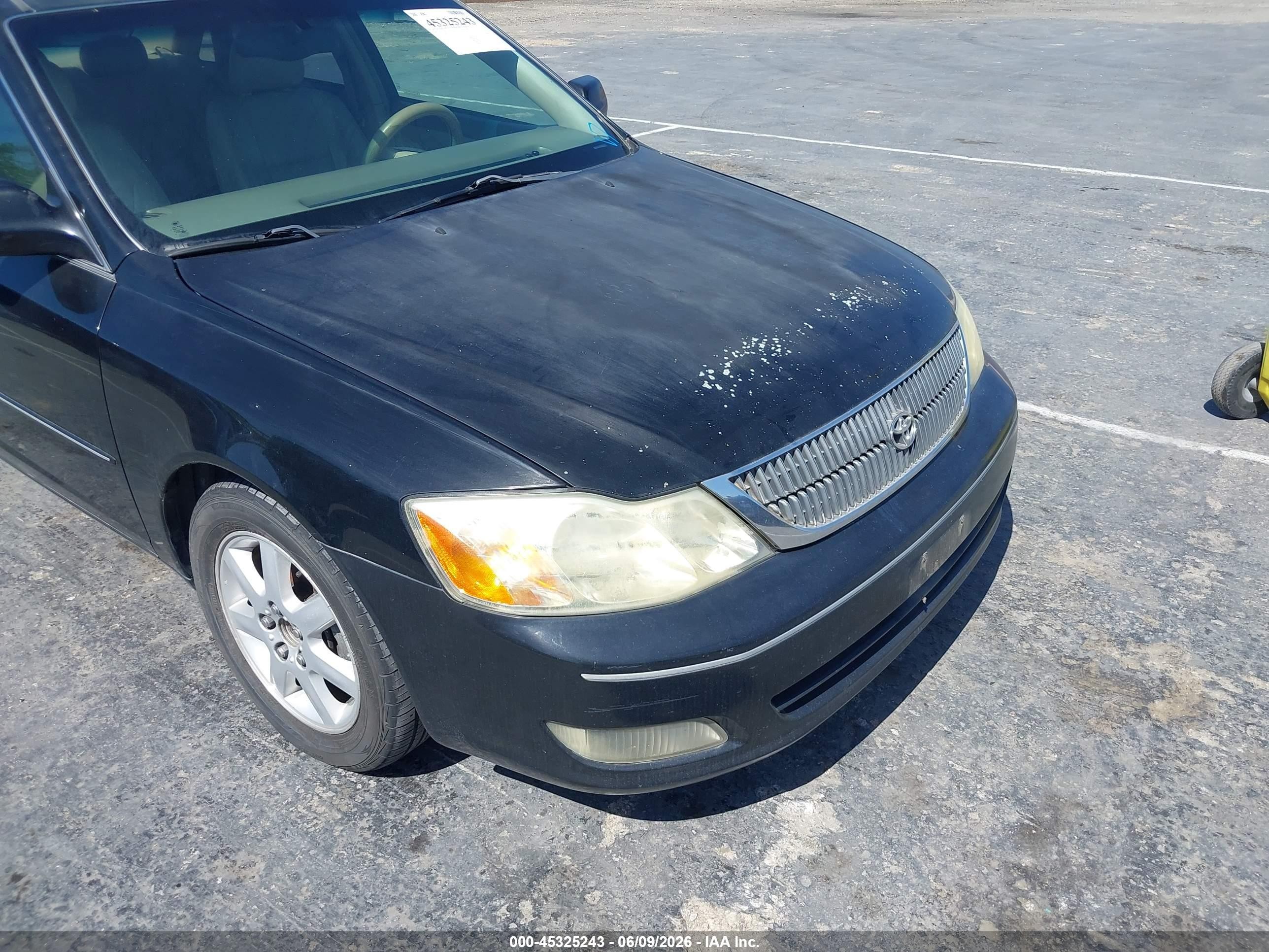 2002 Toyota Avalon Xls Черный vin: 4T1BF28B22U253210