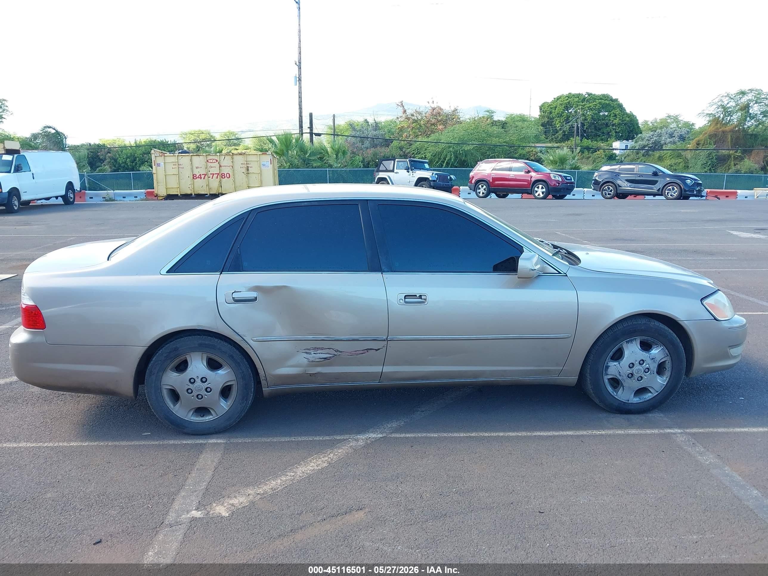 2003 Toyota Avalon Xls Золотой vin: 4T1BF28B23U303766