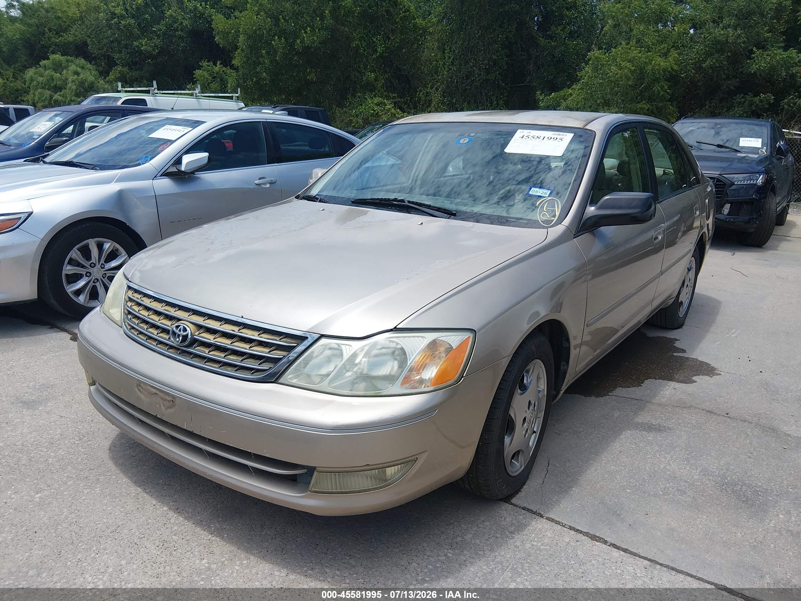 2003 Toyota Avalon Xls Золотой vin: 4T1BF28B23U320308