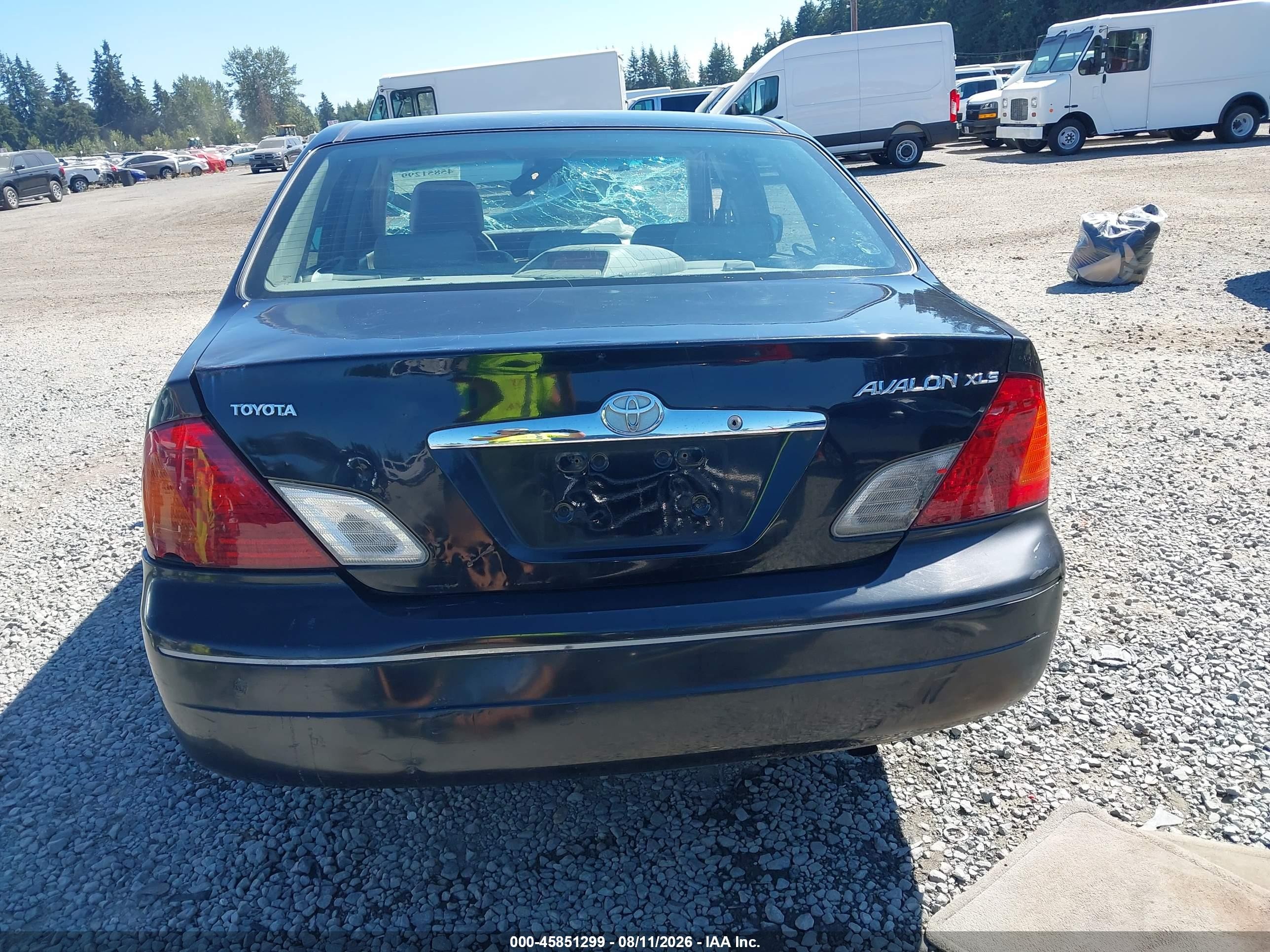 2000 Toyota Avalon Xls Black vin: 4T1BF28B2YU043117