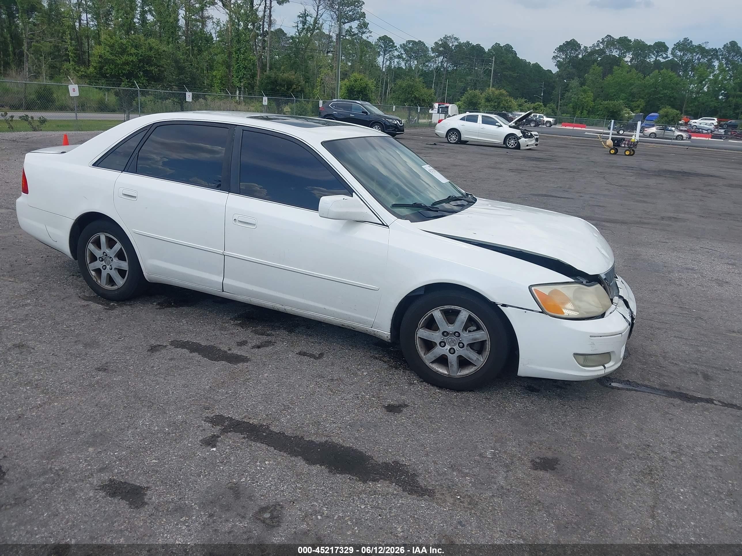 2000 Toyota Avalon Xls White vin: 4T1BF28B2YU045885