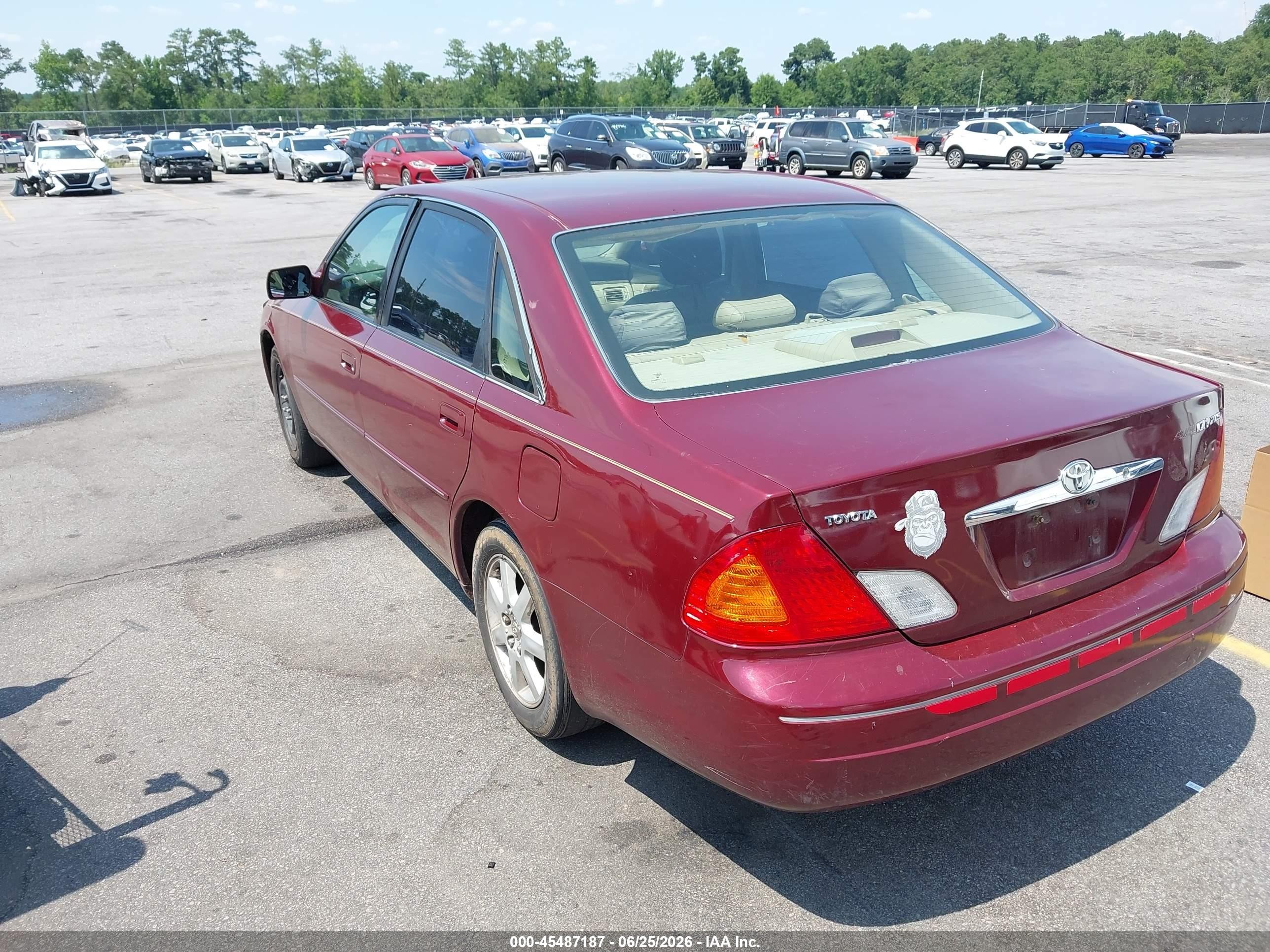 2000 Toyota Avalon Xls Burgundy vin: 4T1BF28B2YU087506