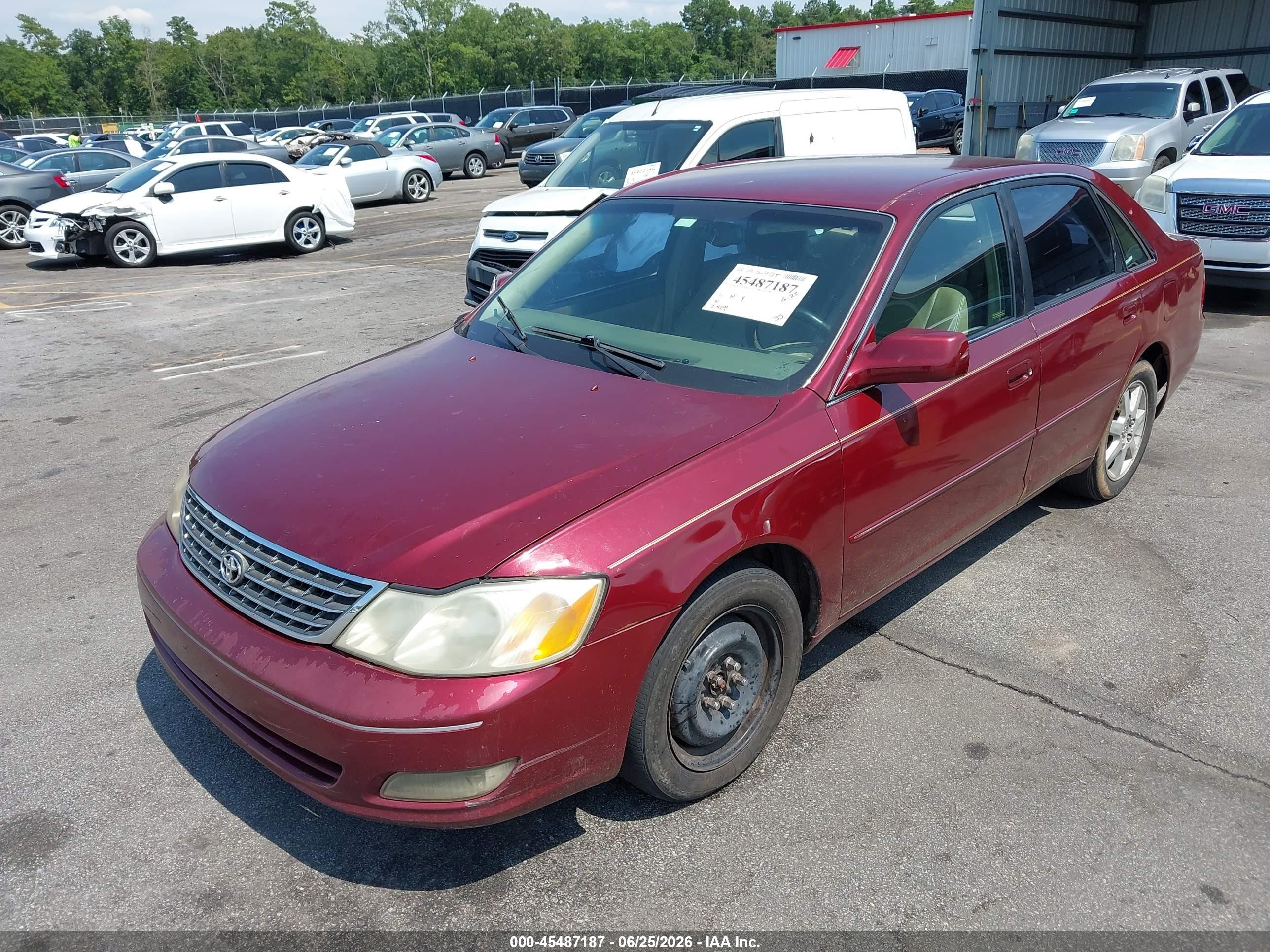2000 Toyota Avalon Xls Burgundy vin: 4T1BF28B2YU087506