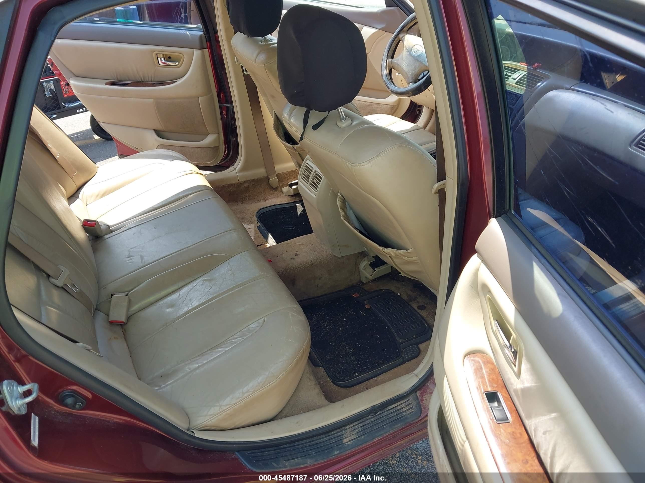2000 Toyota Avalon Xls Burgundy vin: 4T1BF28B2YU087506