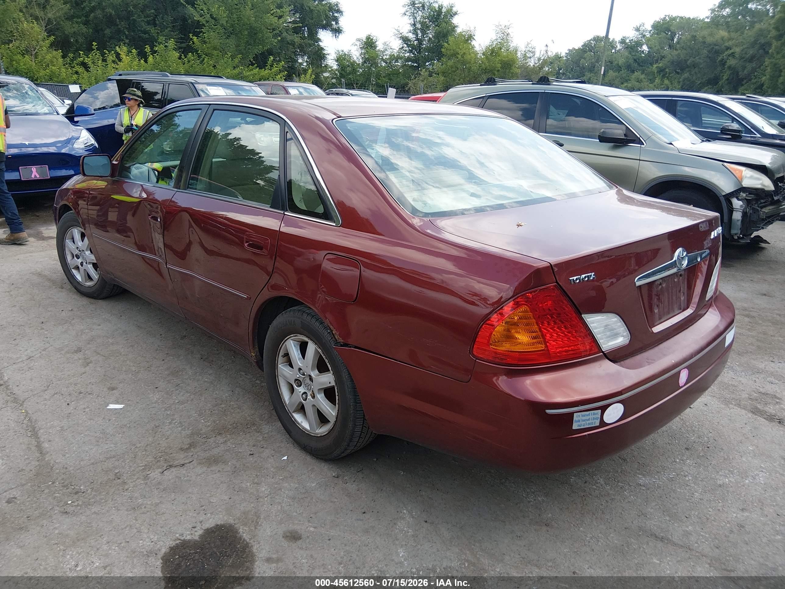 2001 Toyota Avalon Xls Maroon vin: 4T1BF28B31U178676