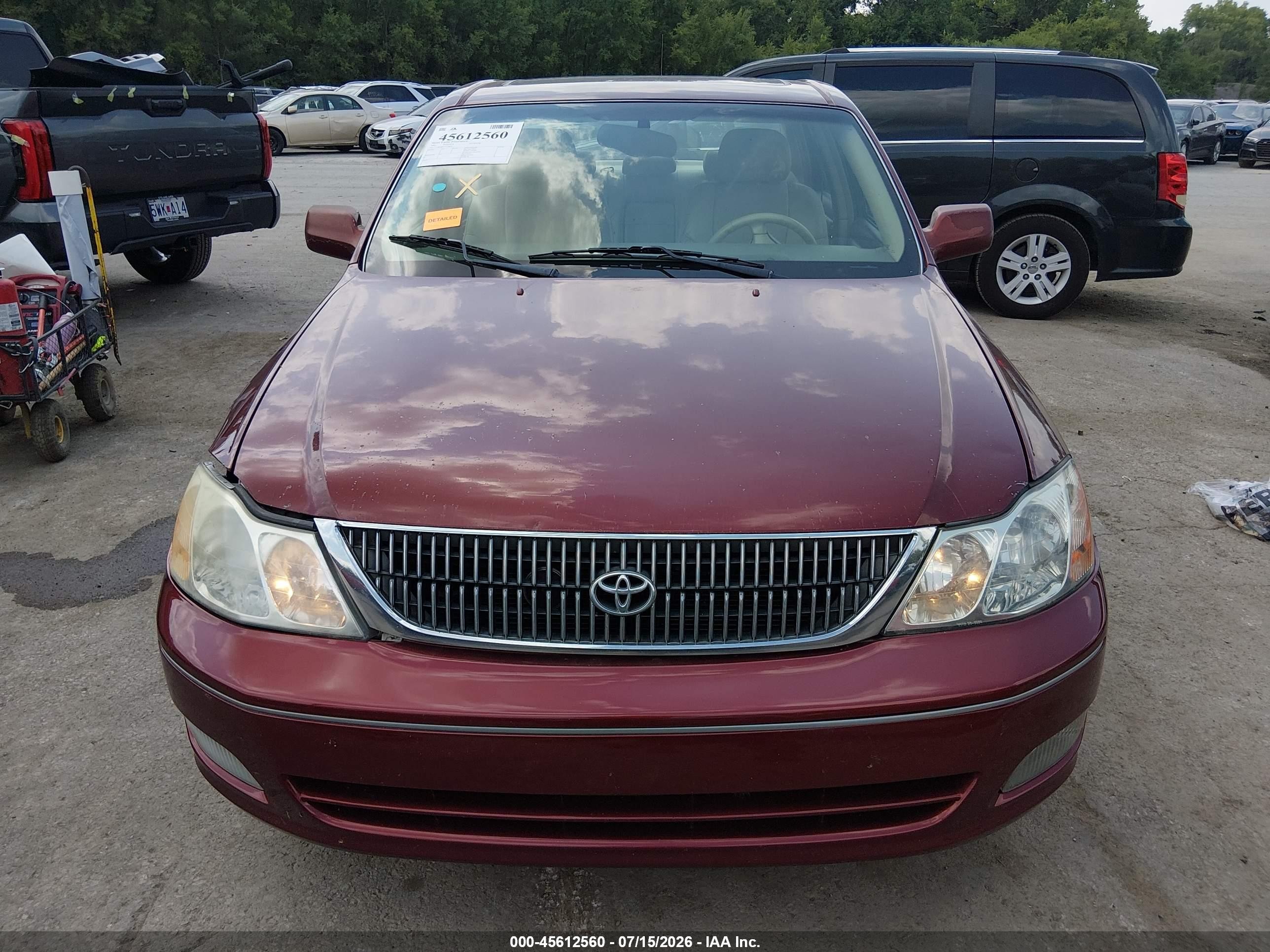 2001 Toyota Avalon Xls Maroon vin: 4T1BF28B31U178676