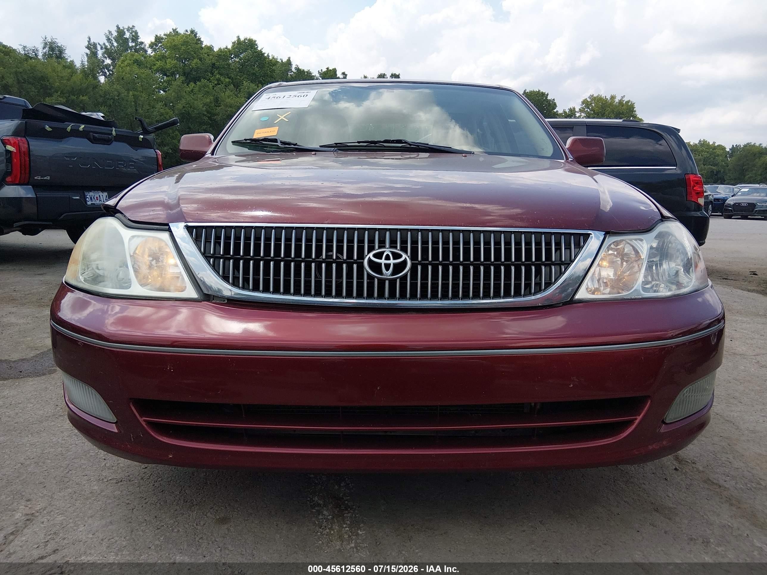 2001 Toyota Avalon Xls Maroon vin: 4T1BF28B31U178676