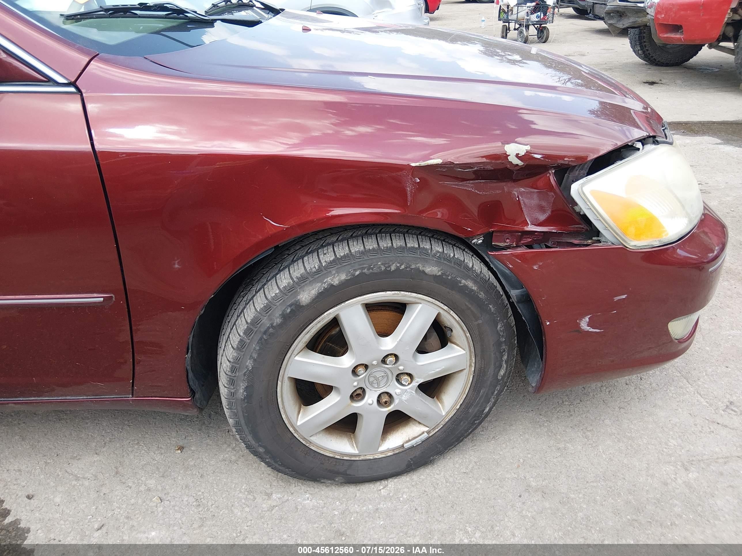 2001 Toyota Avalon Xls Maroon vin: 4T1BF28B31U178676